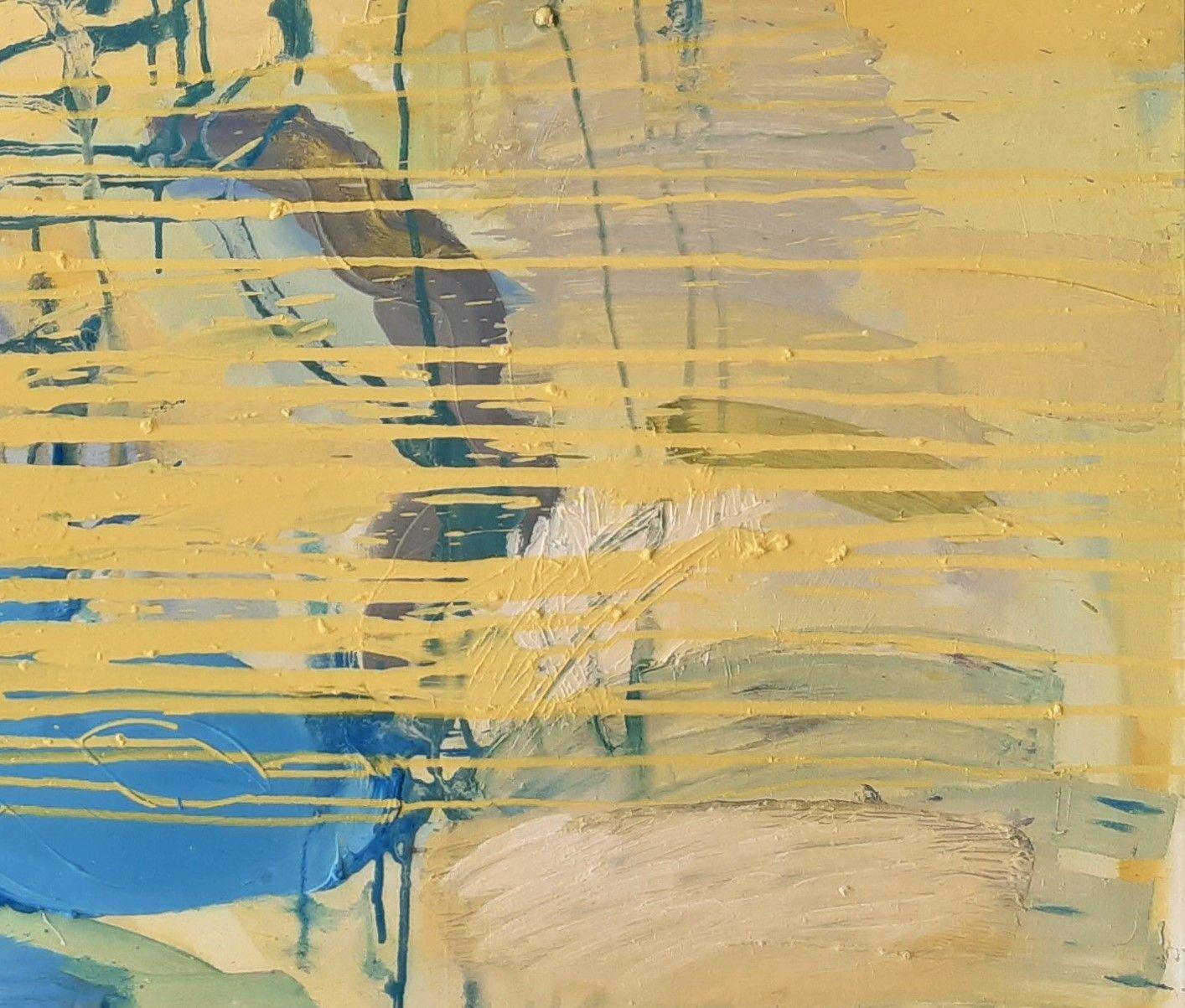 Amarillo Breakaway, Pintura, Óleo sobre lienzo en venta 1