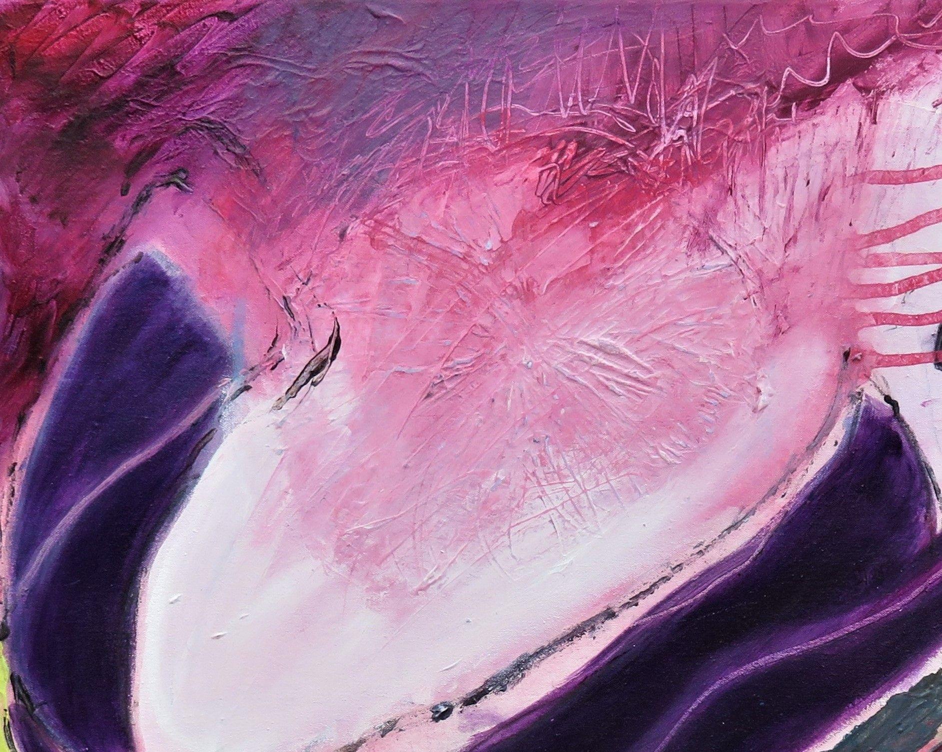 Jardín marino a la luz de la luna, Pintura, Acrílico sobre lienzo en venta 1
