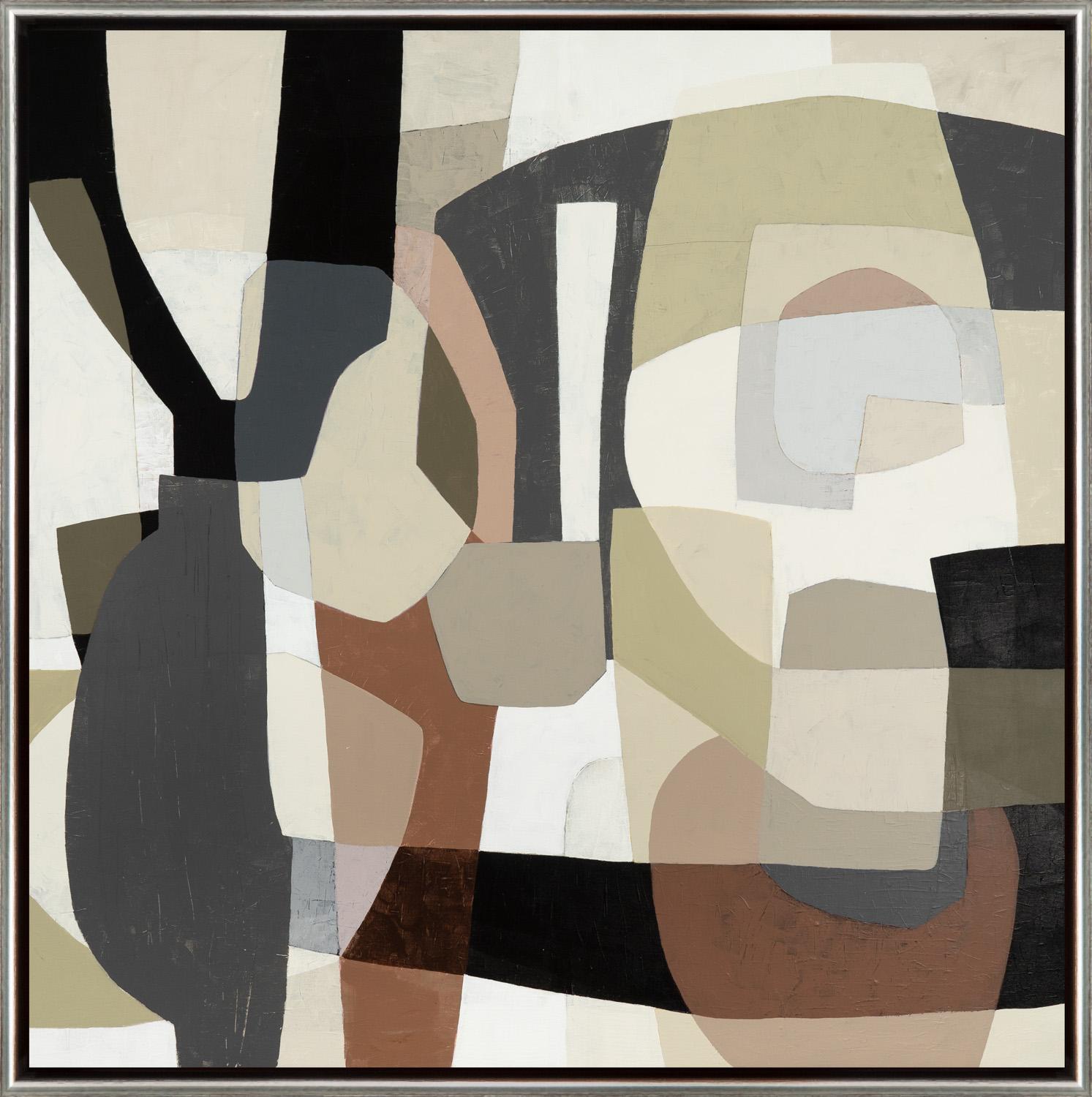 Abstract Painting de Wendy Westlake - "Quinta planta" Pintura contemporánea en técnica mixta sobre lienzo enmarcada
