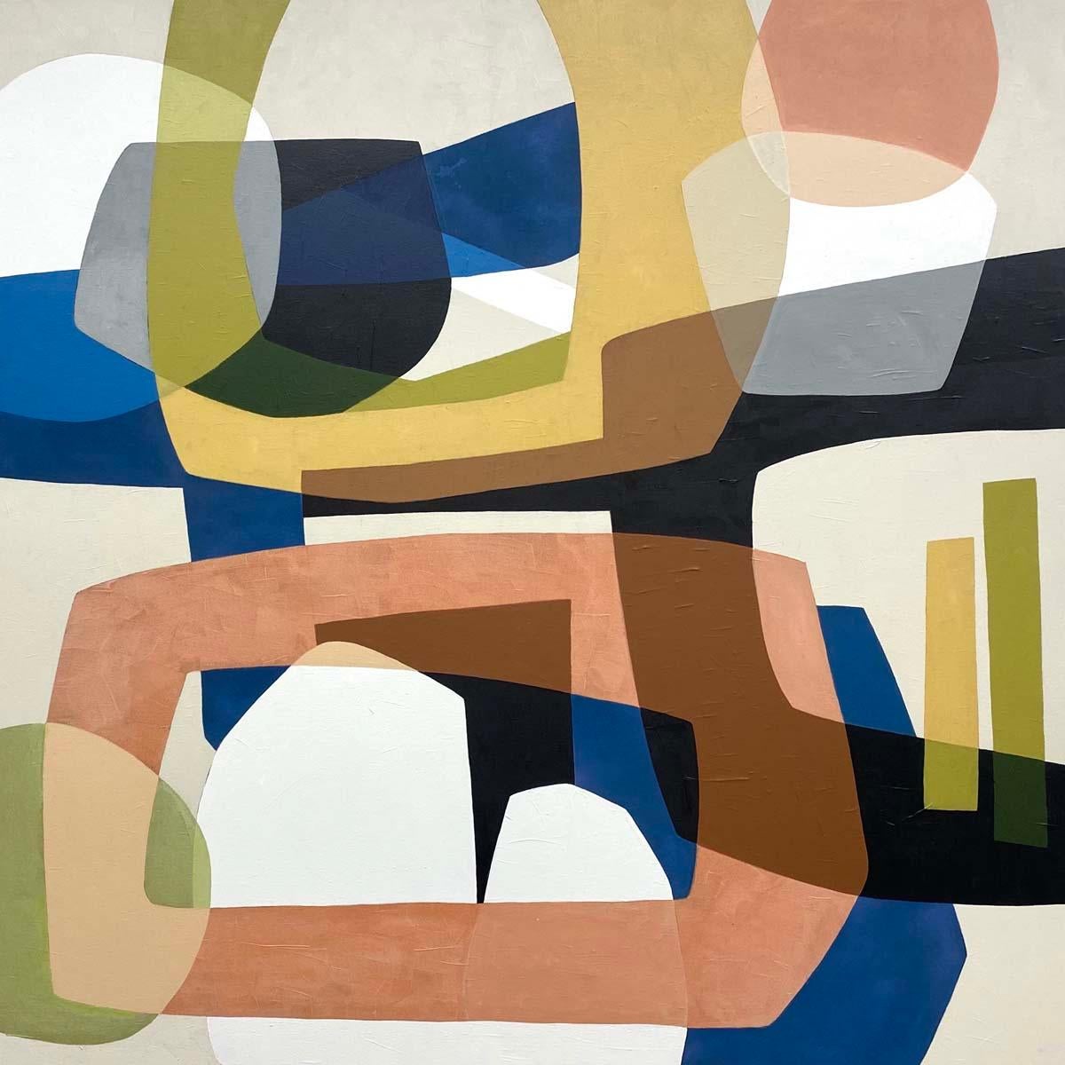Wendy Westlake Abstract Painting – Gipfel und Täler
