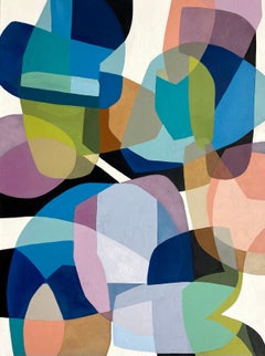 "Steady Heart (Body and Soul)", Colorful Abstract Acrylic Painting