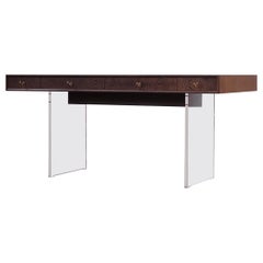 Wengé and Perspex Writing Desk