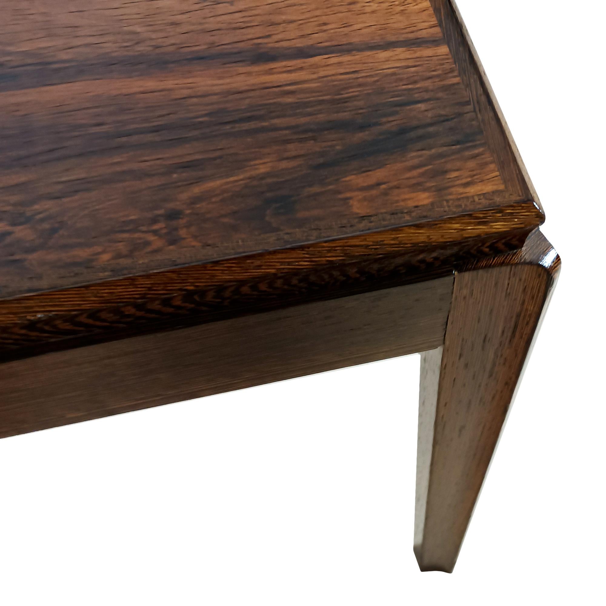 Milieu du XXe siècle Table basse en wengé et palissandre - Belgique 1960 en vente