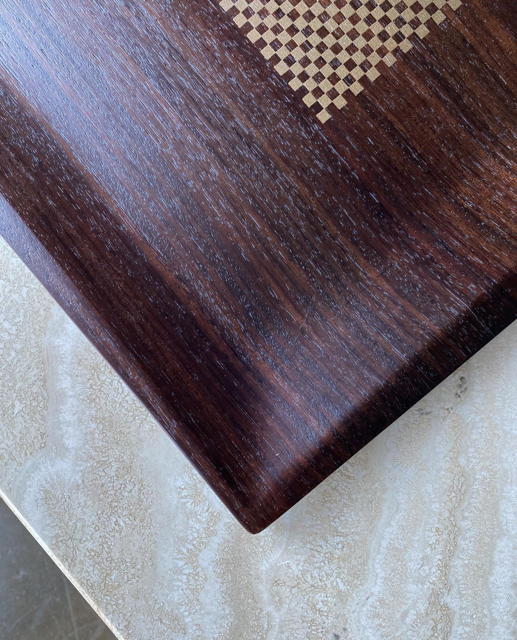 Wenge Bentwood Tray by Gold Craft Mfg. Japan, 1960's 3