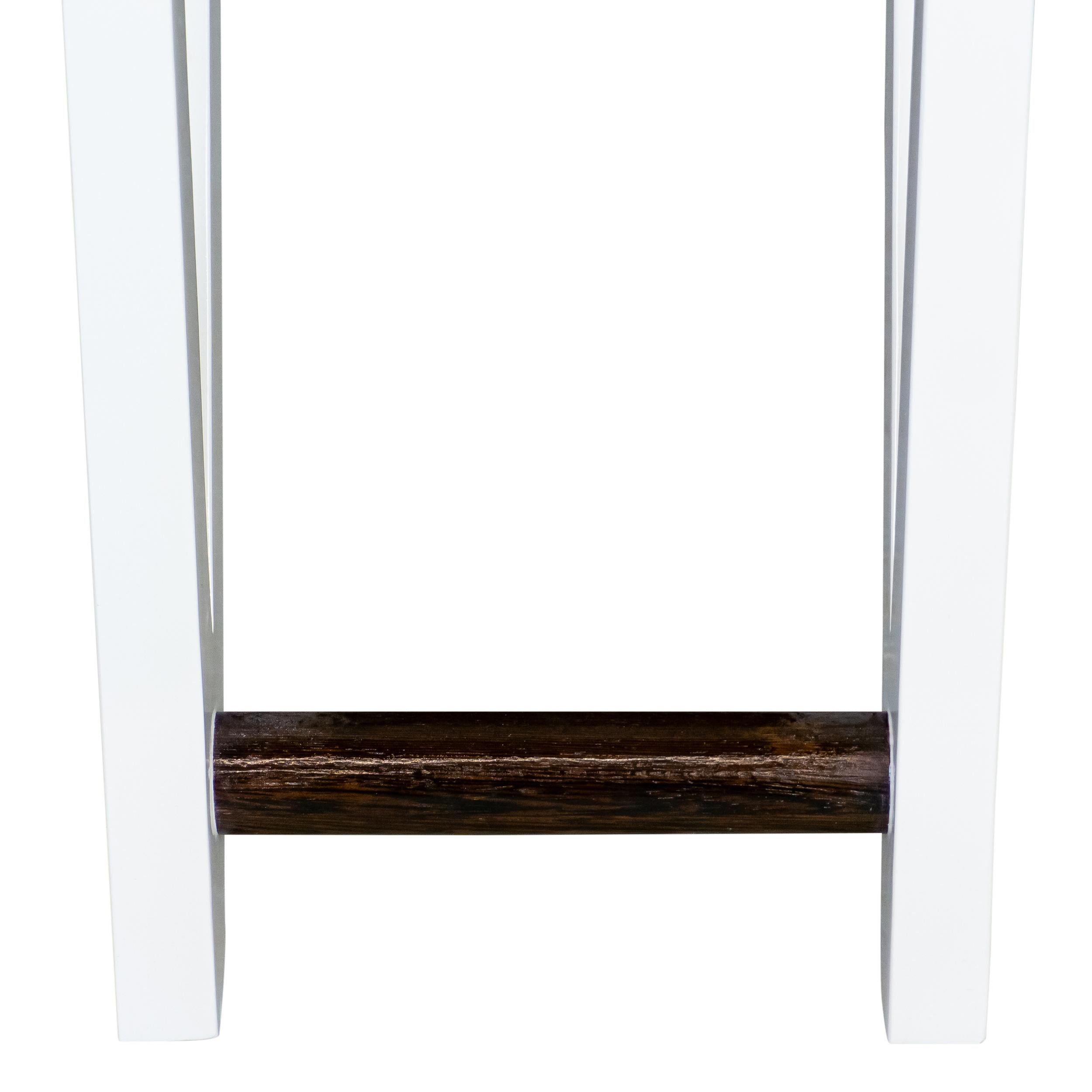 Wenge Console Table with Lacquered Modified X Shaped Base For Sale 1