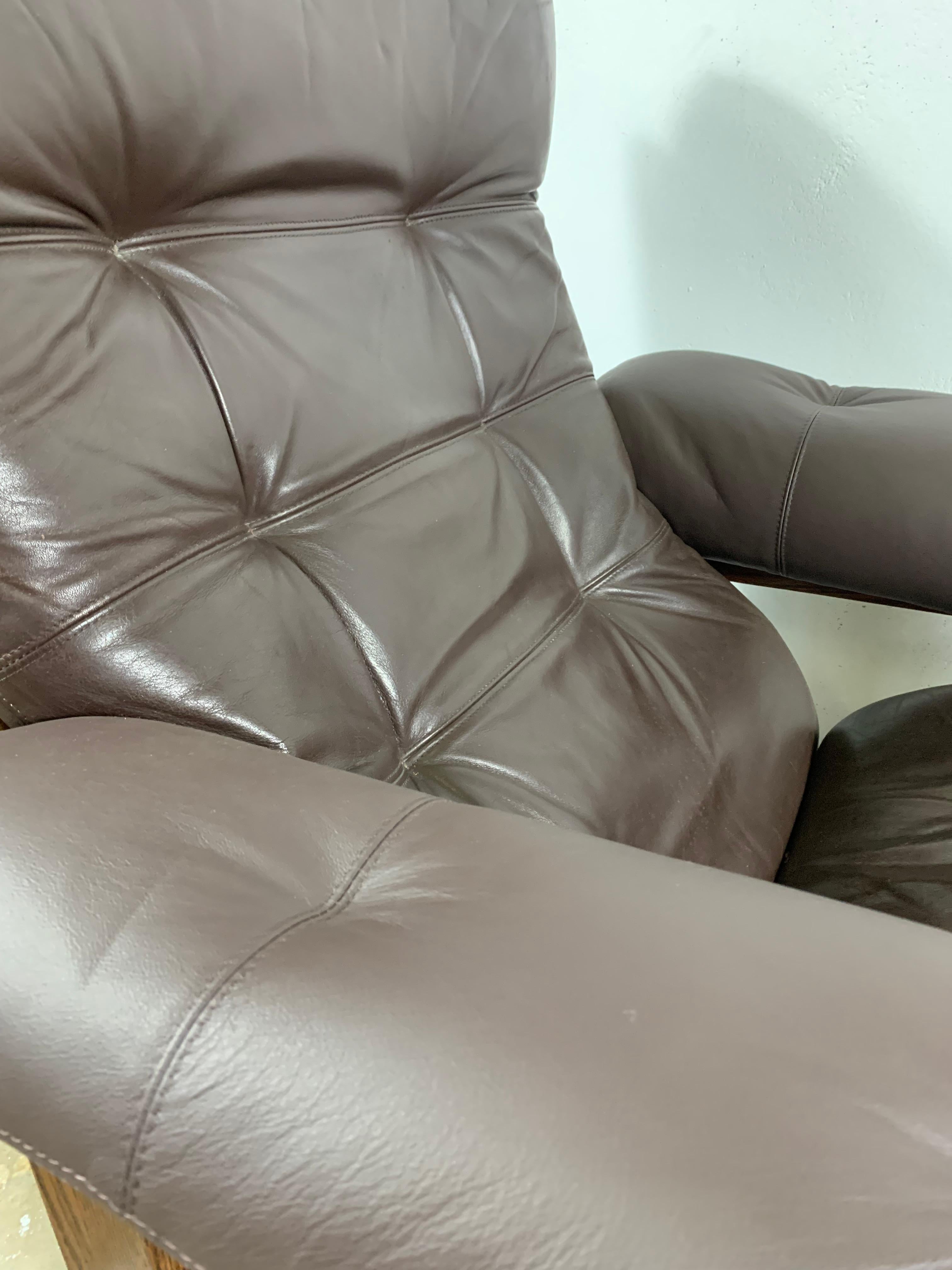 Wenge & Leather Lounge Armchair By Coja, 1981 1