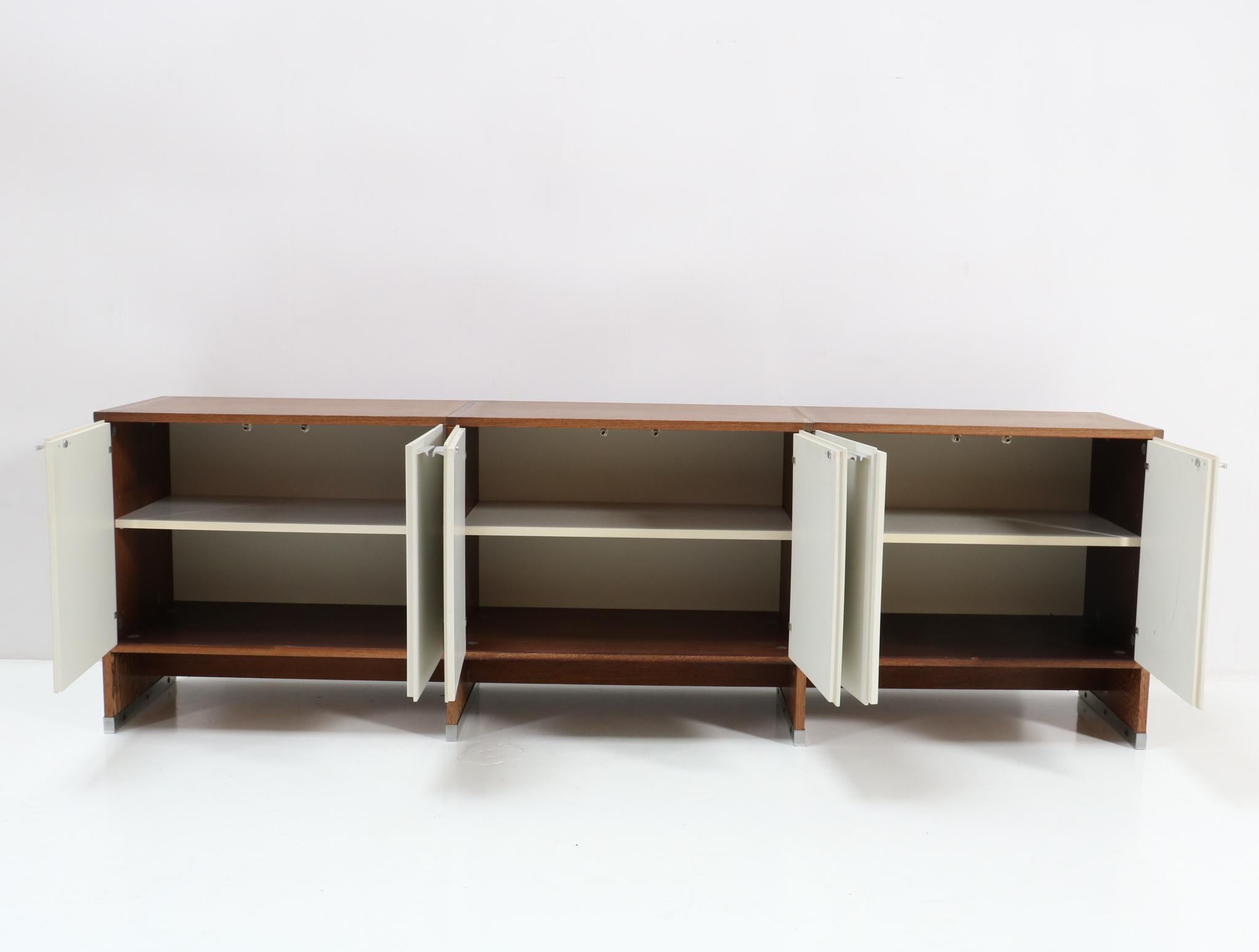 Metal Wengé Mid-Century Modern Credenza or Sideboard by Cees Braakman for Pastoe, 1964