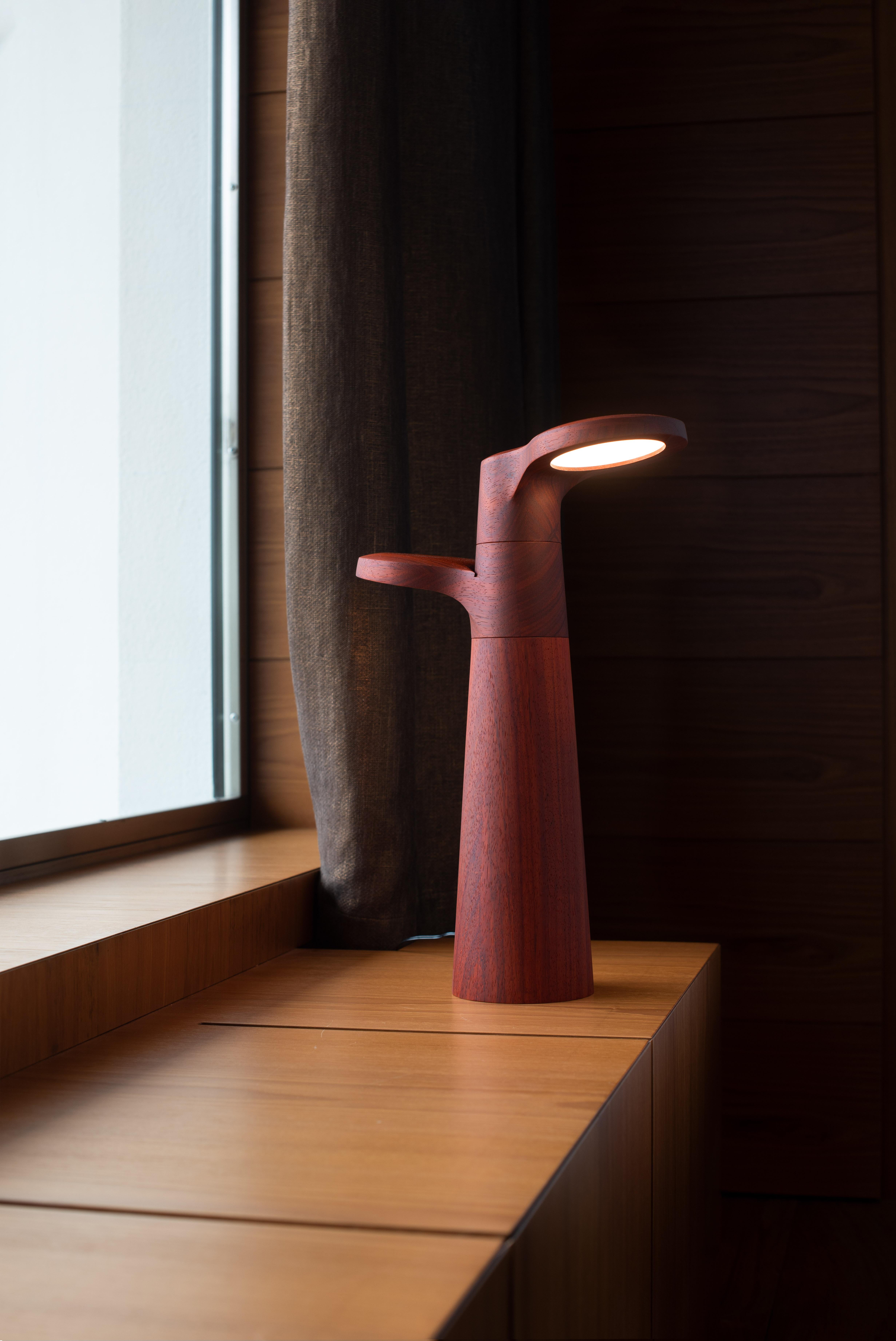 Wengè Wood, lampe de studio par Isato Prugger en vente 7