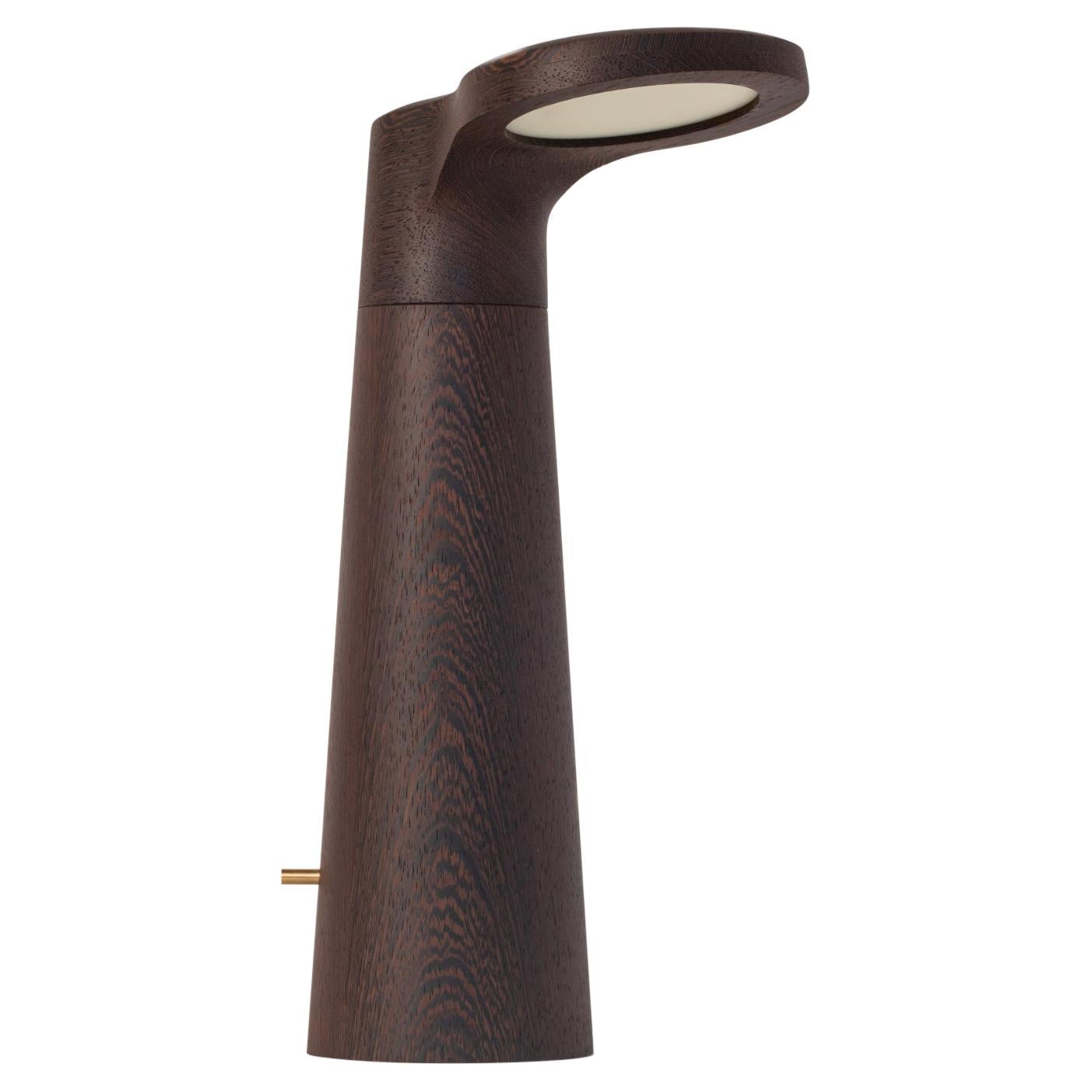 Wengè Wood, lampe de studio par Isato Prugger en vente