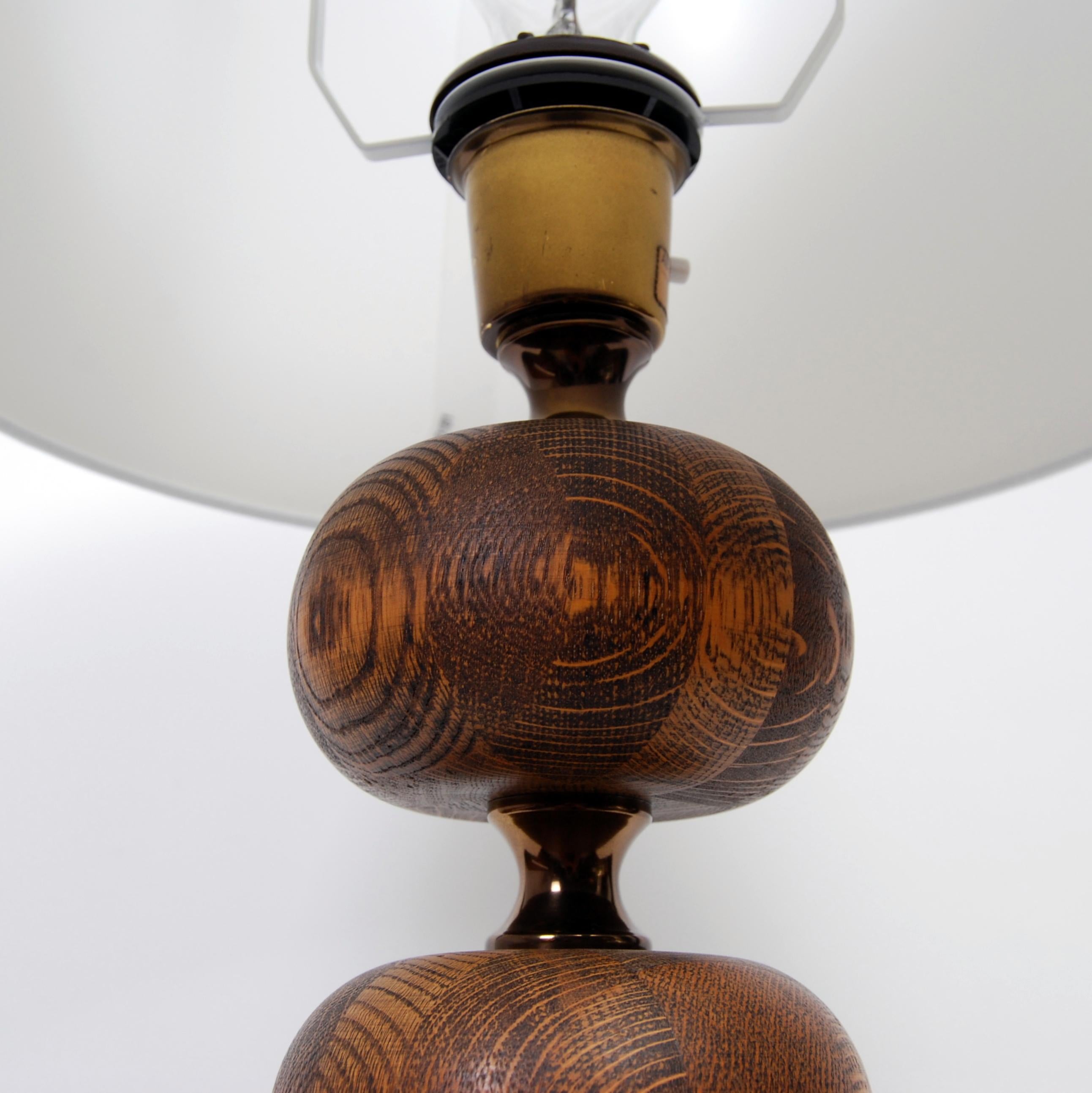 Swedish Wenge Wood Table Lamp by Henrik Blomqvist for Stilarmatur