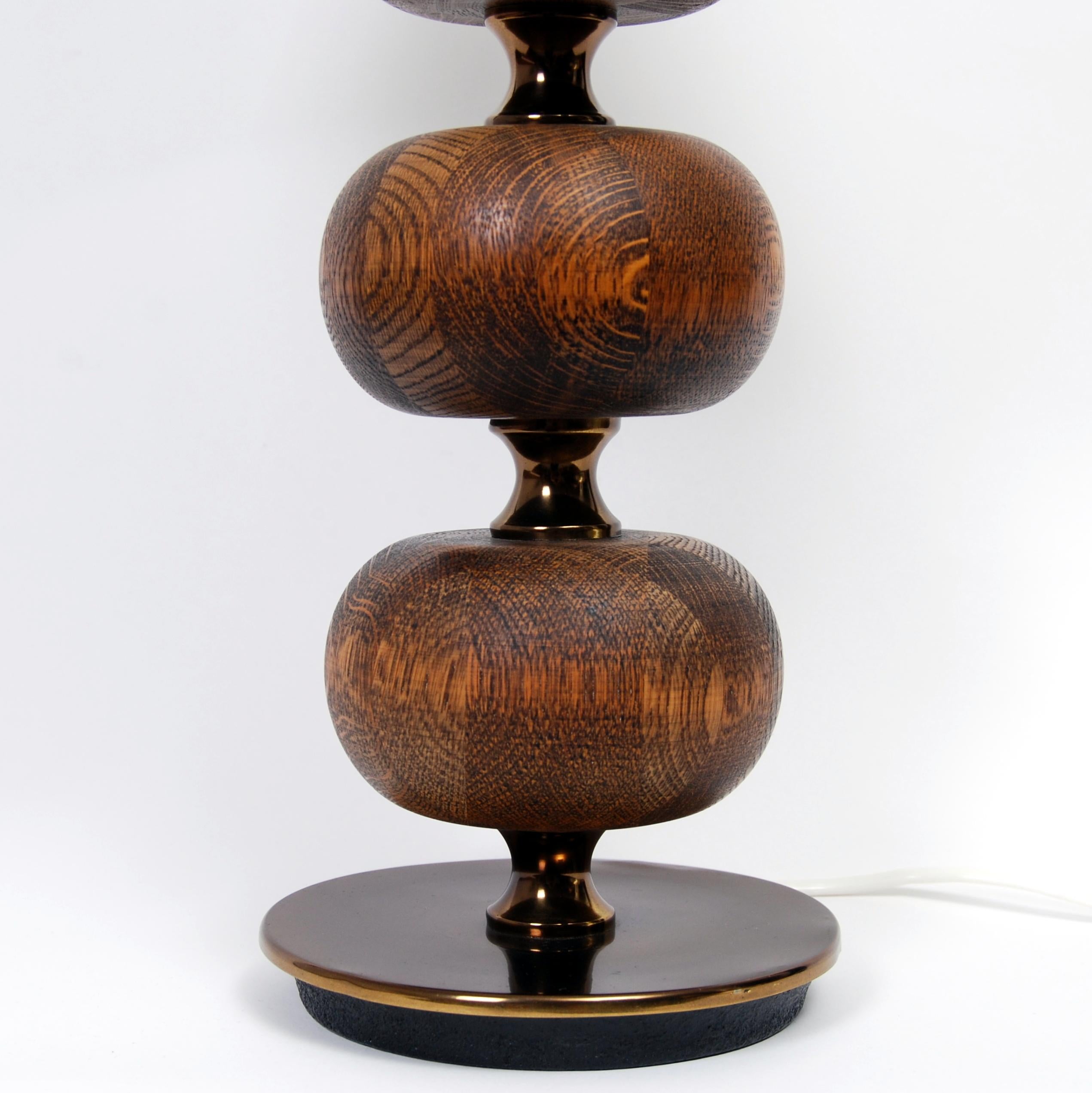20th Century Wenge Wood Table Lamp by Henrik Blomqvist for Stilarmatur