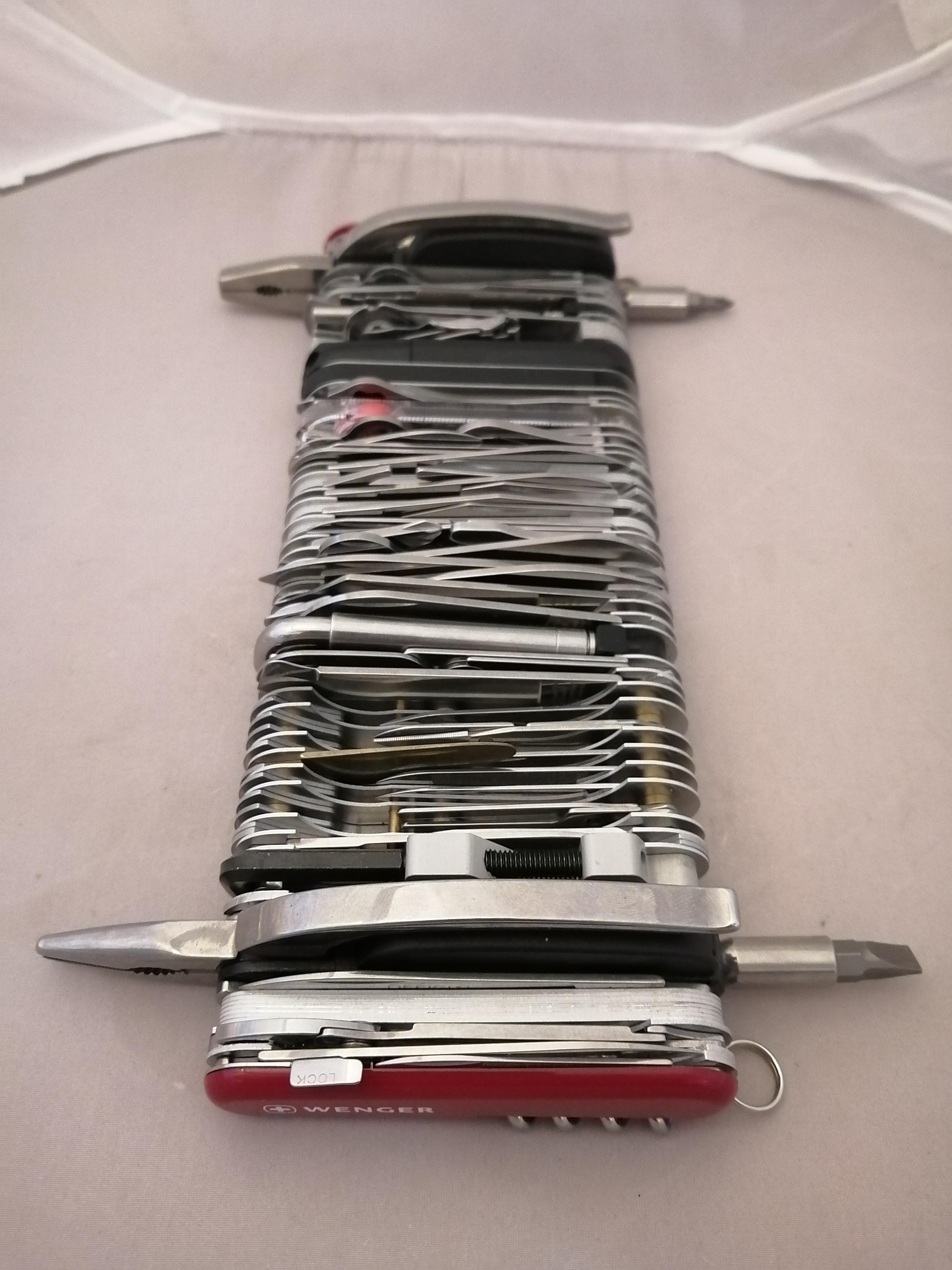 Post-Modern Wenger SA Swiss Army 16999 Giant Knife, 2007 For Sale