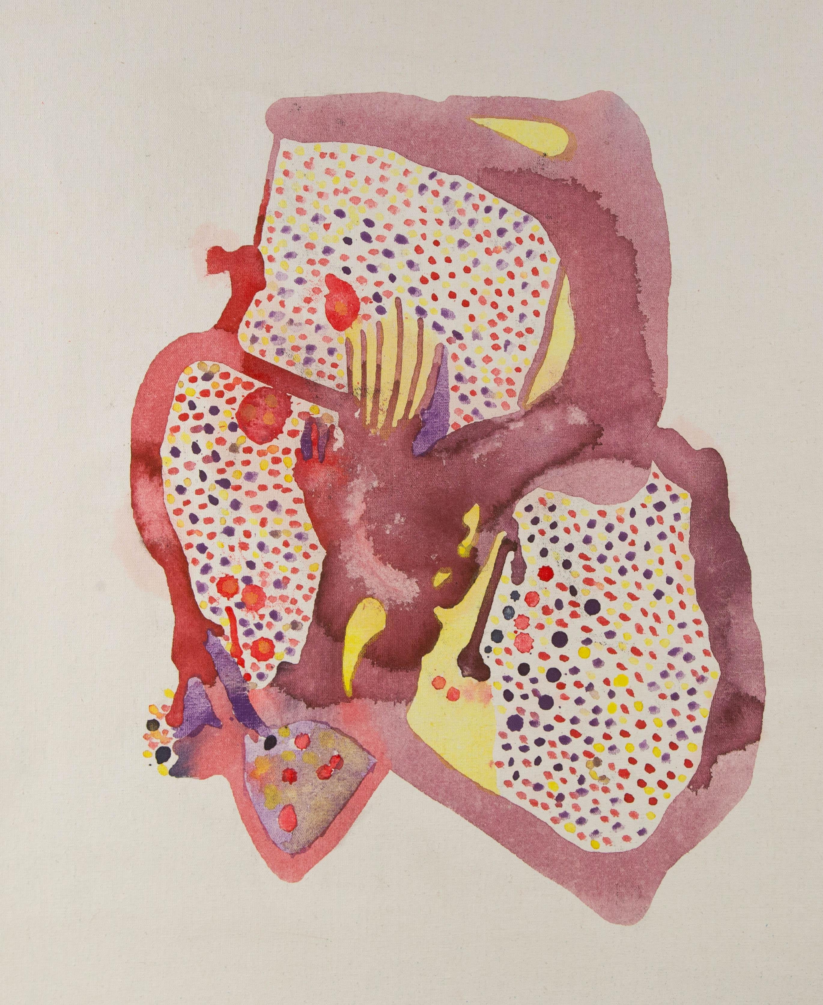 Abstract Painting WenGuang Fan - Wenguang Fan Nature morte Original Mixed Media "Birthday" (Anniversaire)