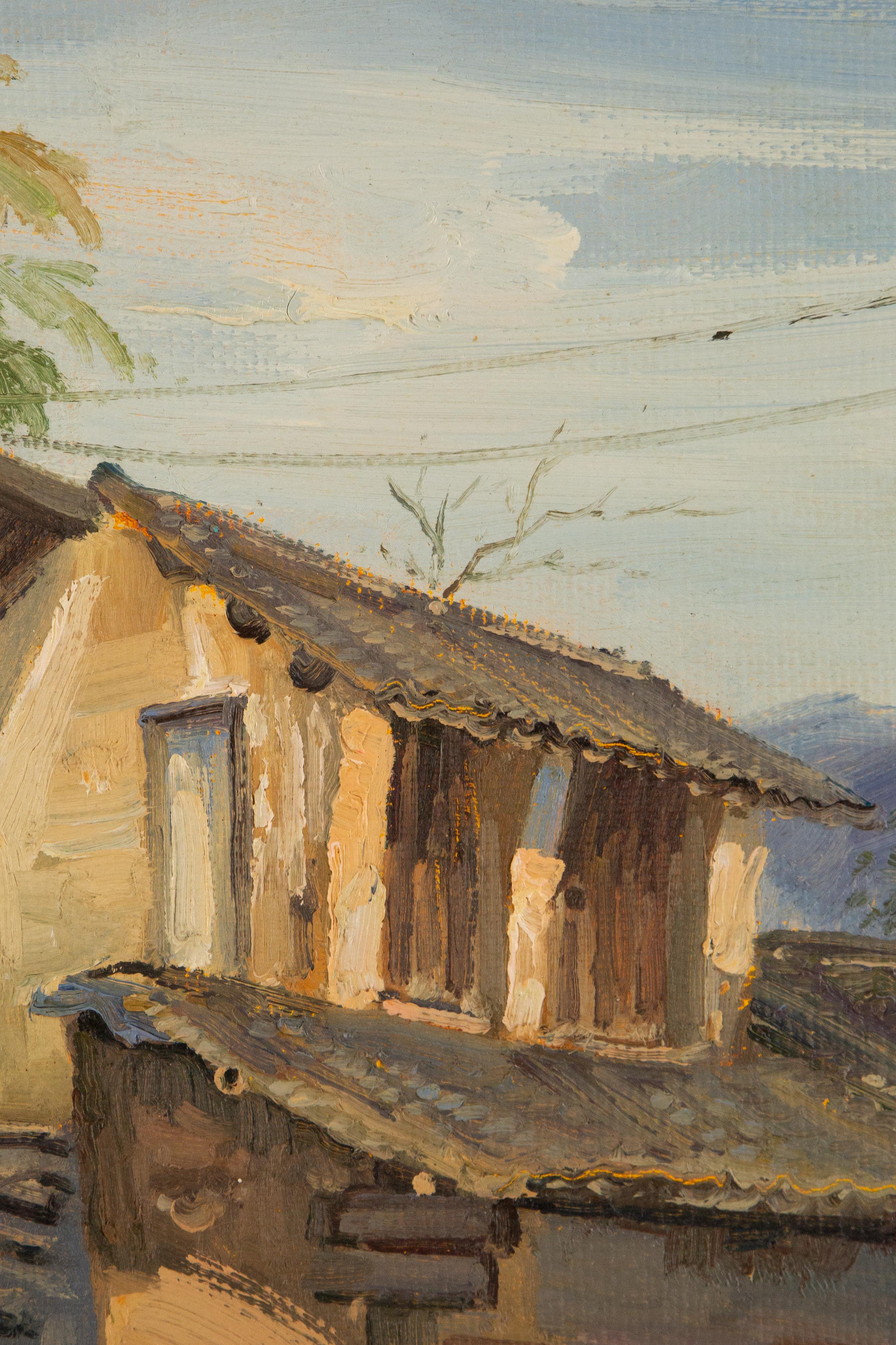 Wengui Huang Landscape Original Oil On Canvas 
