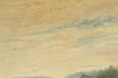 Wenhai Zhang Landschaft, Original, Öl auf Leinwand, „Quiet Lakeside“, Wenhai