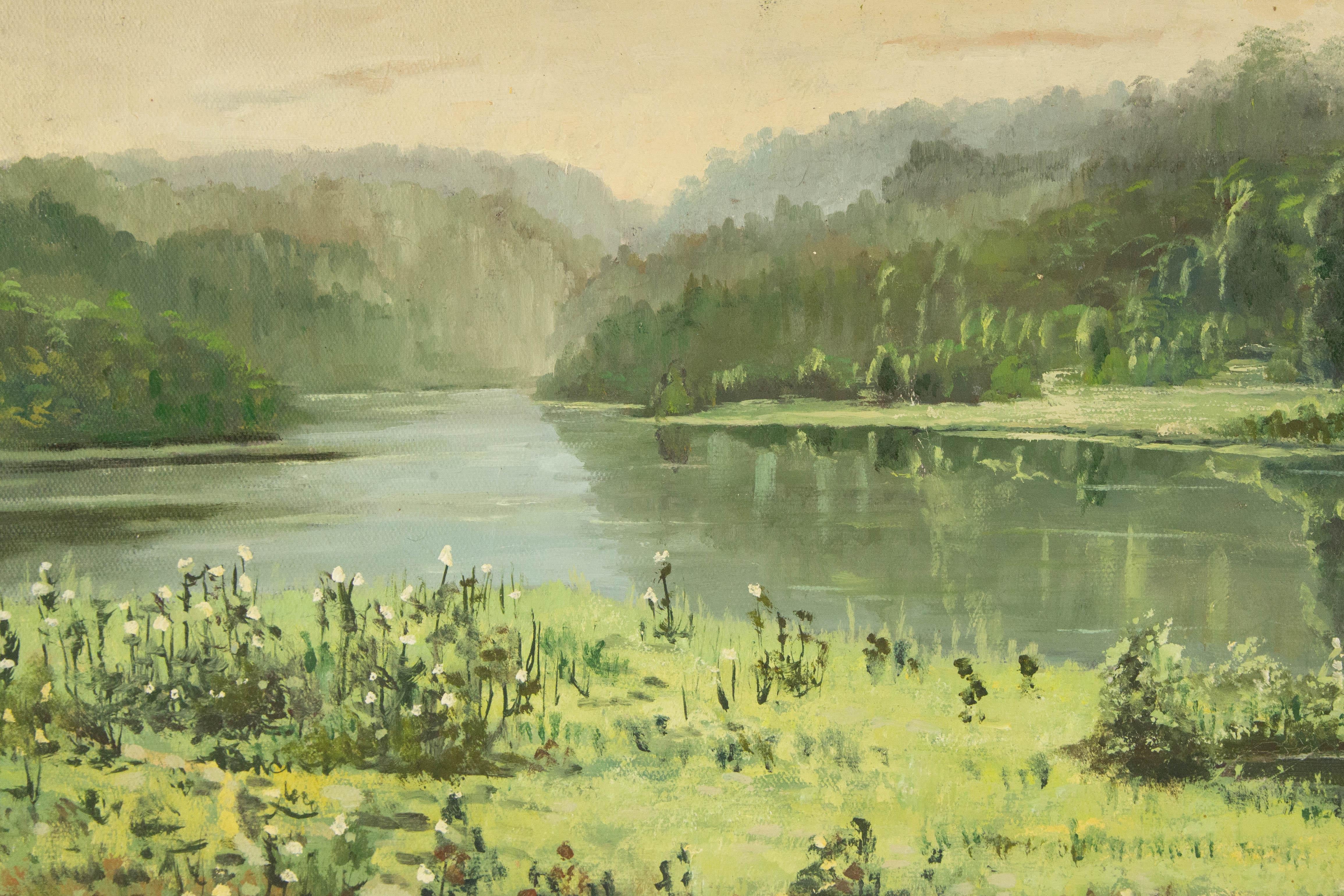 Wenhai Zhang Landscape Original Oil On Canvas 