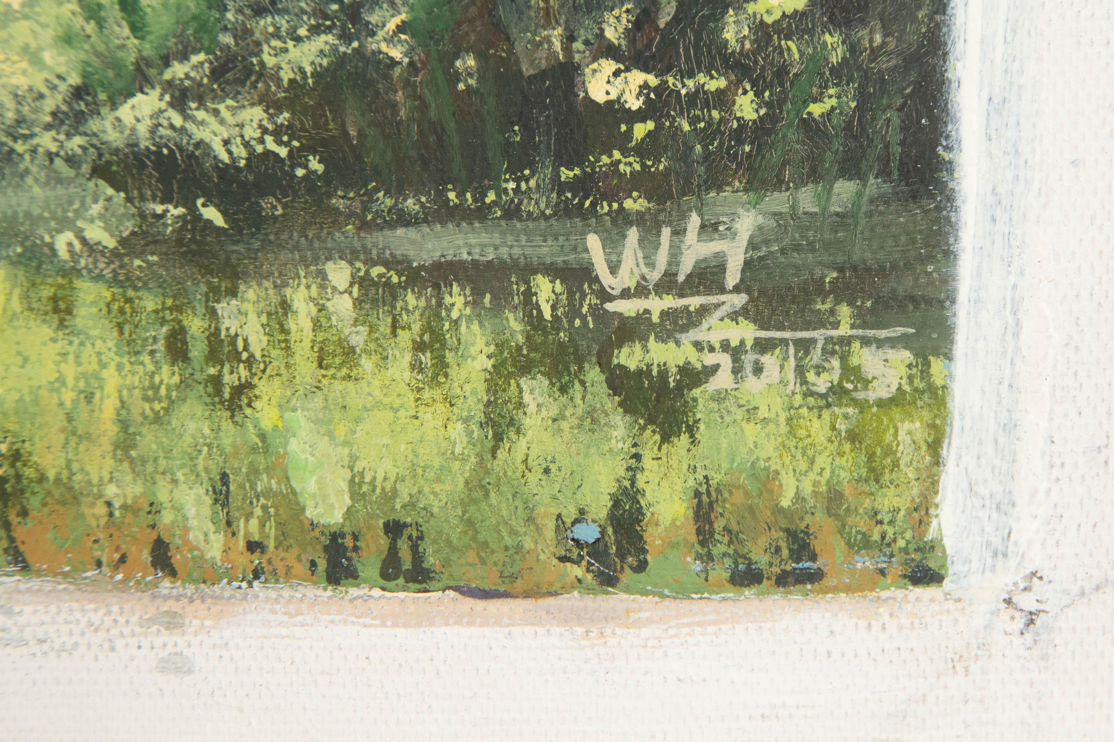 Wenhai Zhang Landscape Original Oil On Canvas 