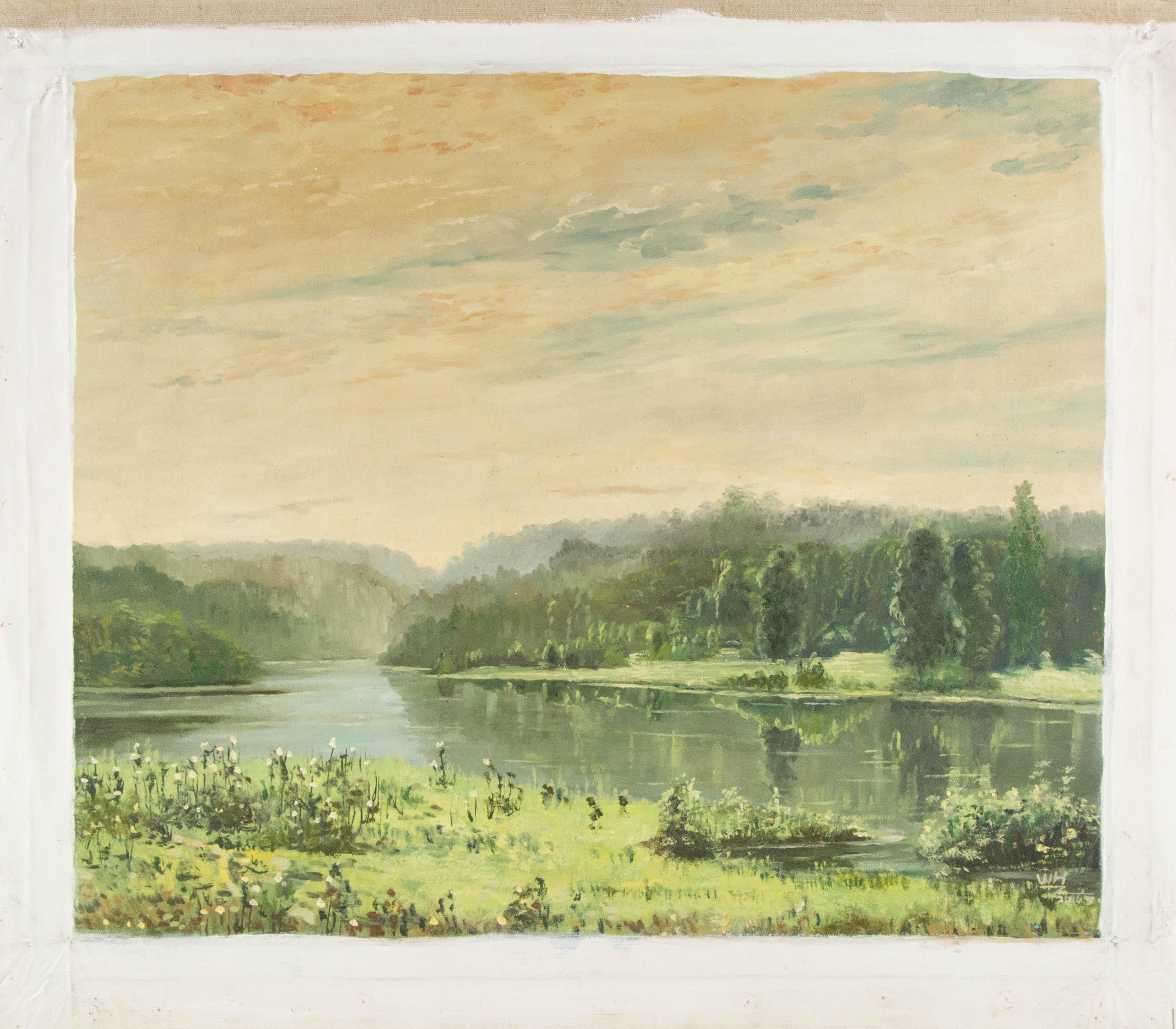 Wenhai Zhang Landscape Original Oil On Canvas 