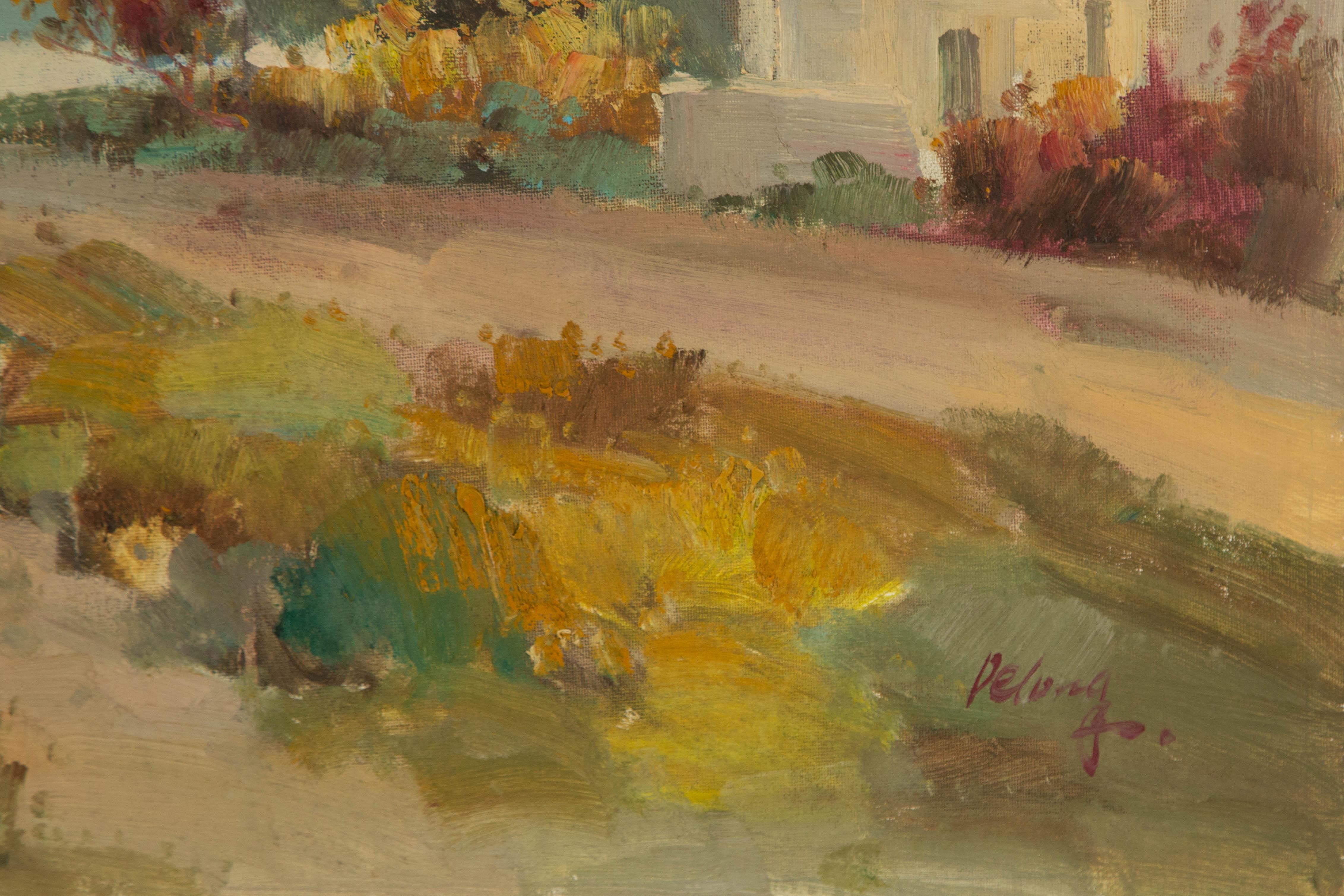 Wenhua Shi Landscape Original Oil On Canvas 