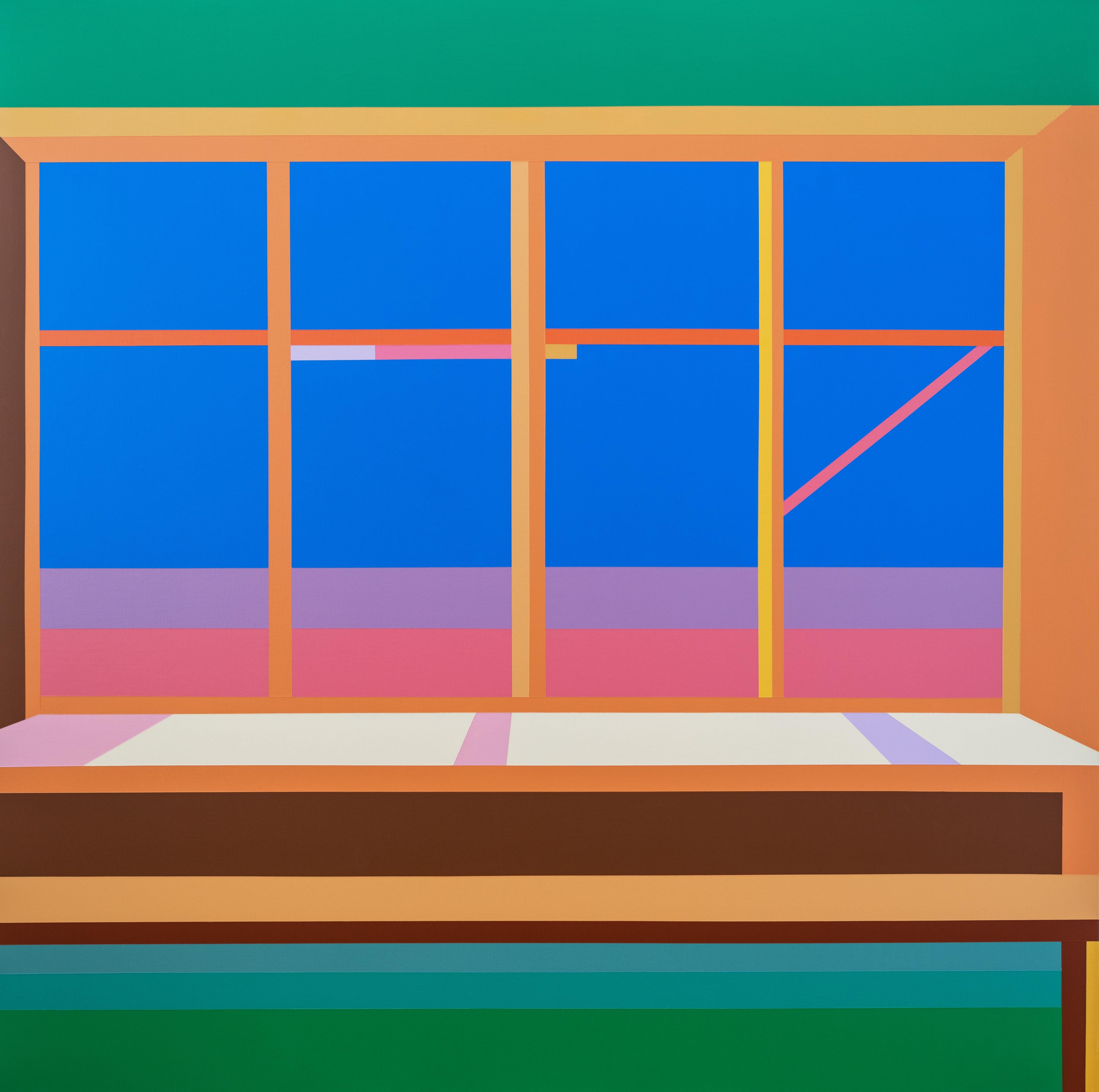 Wenjie Jin Interior Painting – Fenster6, Originalgemälde