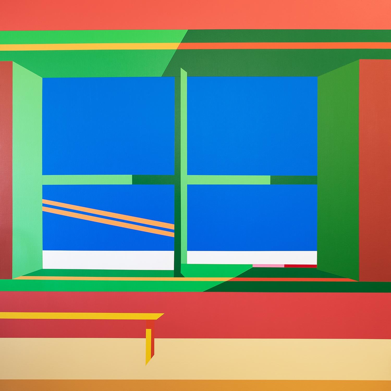 Wenjie Jin Interior Painting – Fenster16, Originalgemälde