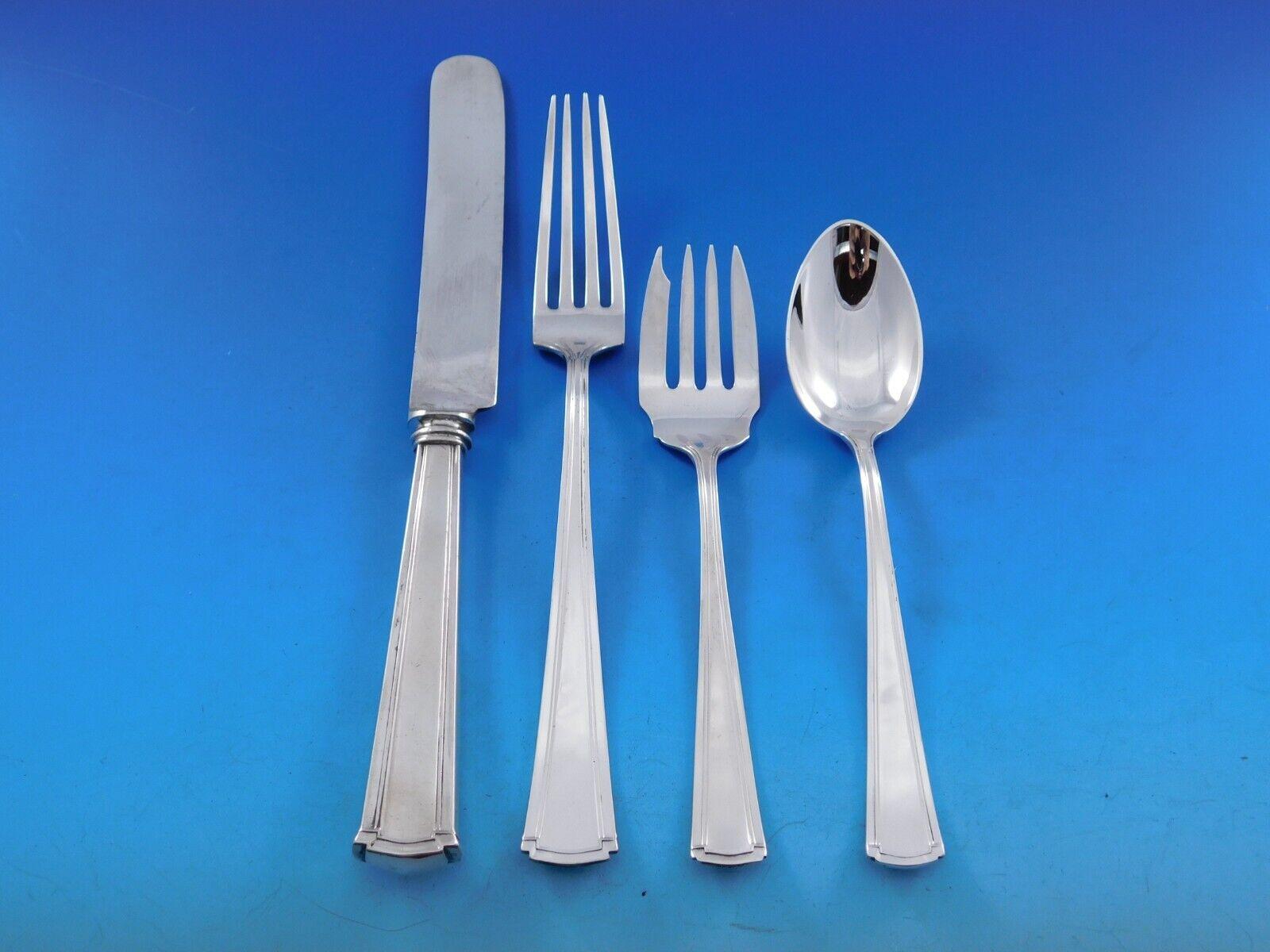 Wentworth by Watson Silver Service de couverts pour 8 pièces 54 pièces Excellent état - En vente à Big Bend, WI