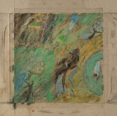 Wenwen Zhao Religious Original Oil On Canvas "Ancient Dunhuang IV"