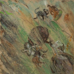 Wenwen Zhao Religious Original Oil On Canvas "Ancient Dunhuang V"