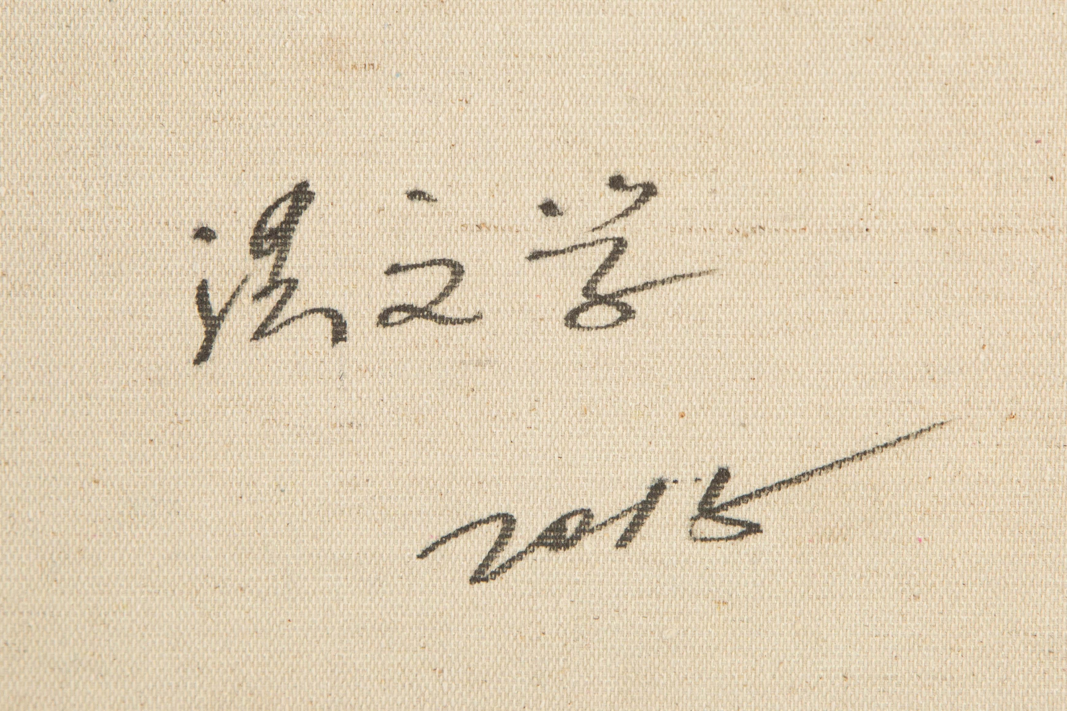 Wenxue Hong Landscape Original Oil On Canvas 