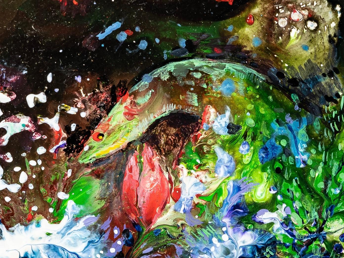 Traver l’océan - Painting by Wenyu Zhu