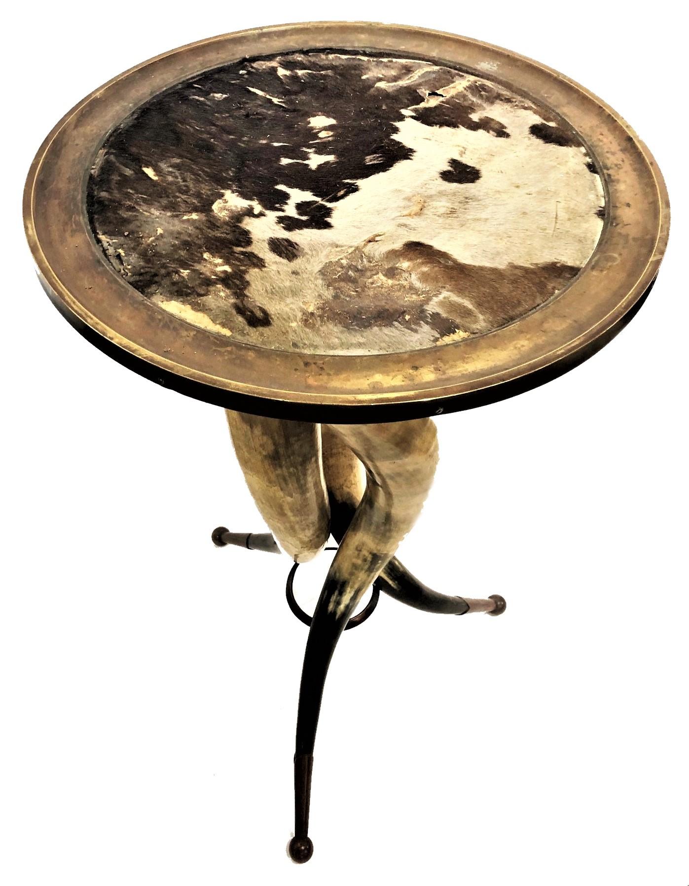 Brass Wenzel Friedrich Att., Adirondack Rustic Style Side Table, ca. 1880-90’s