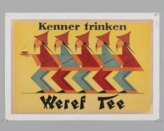 Weref Tee Original Art Deco German Advertising Poster