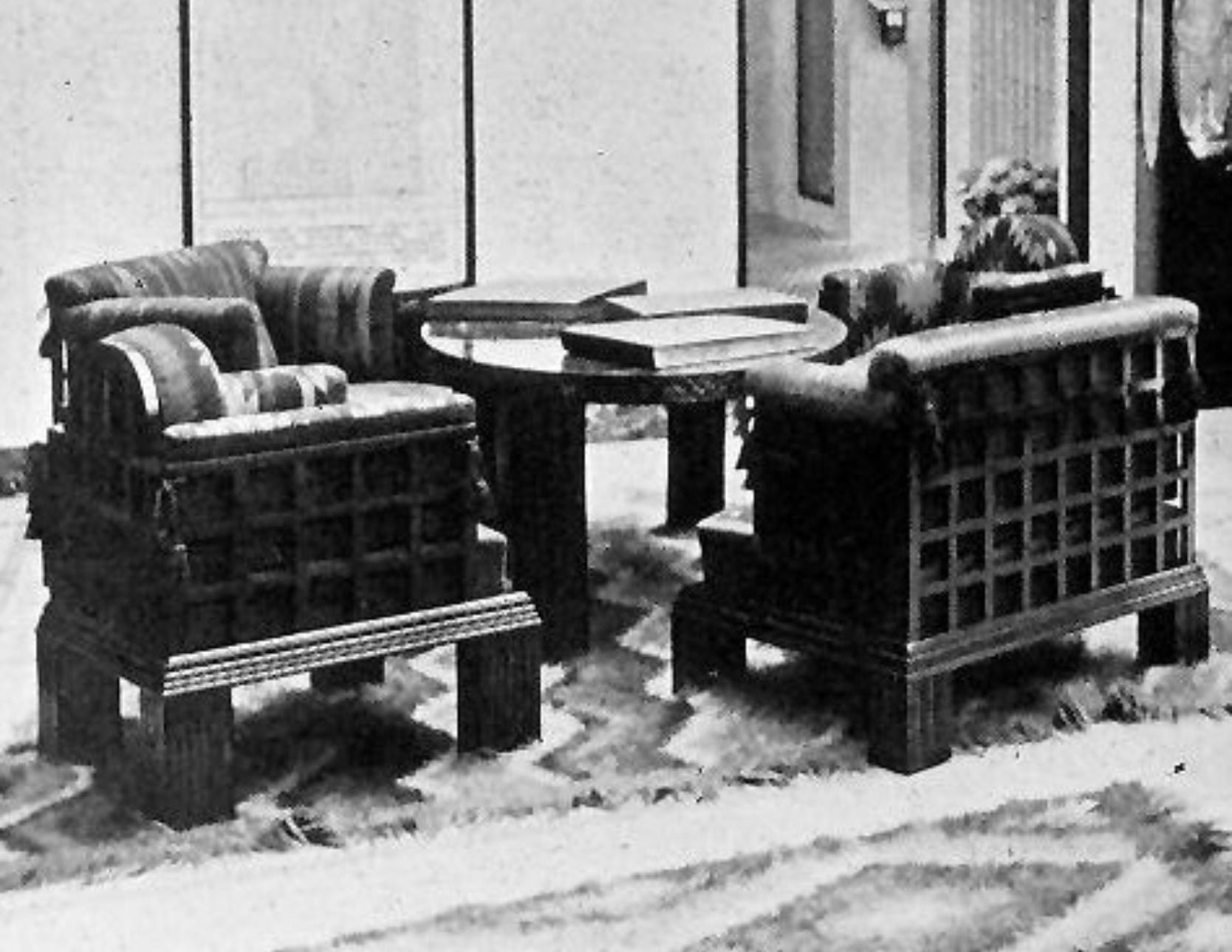 20ième siècle Exposition du Werkbund à Cologne en 1914, Trône original Art Déco Wiener Werkstaette en vente