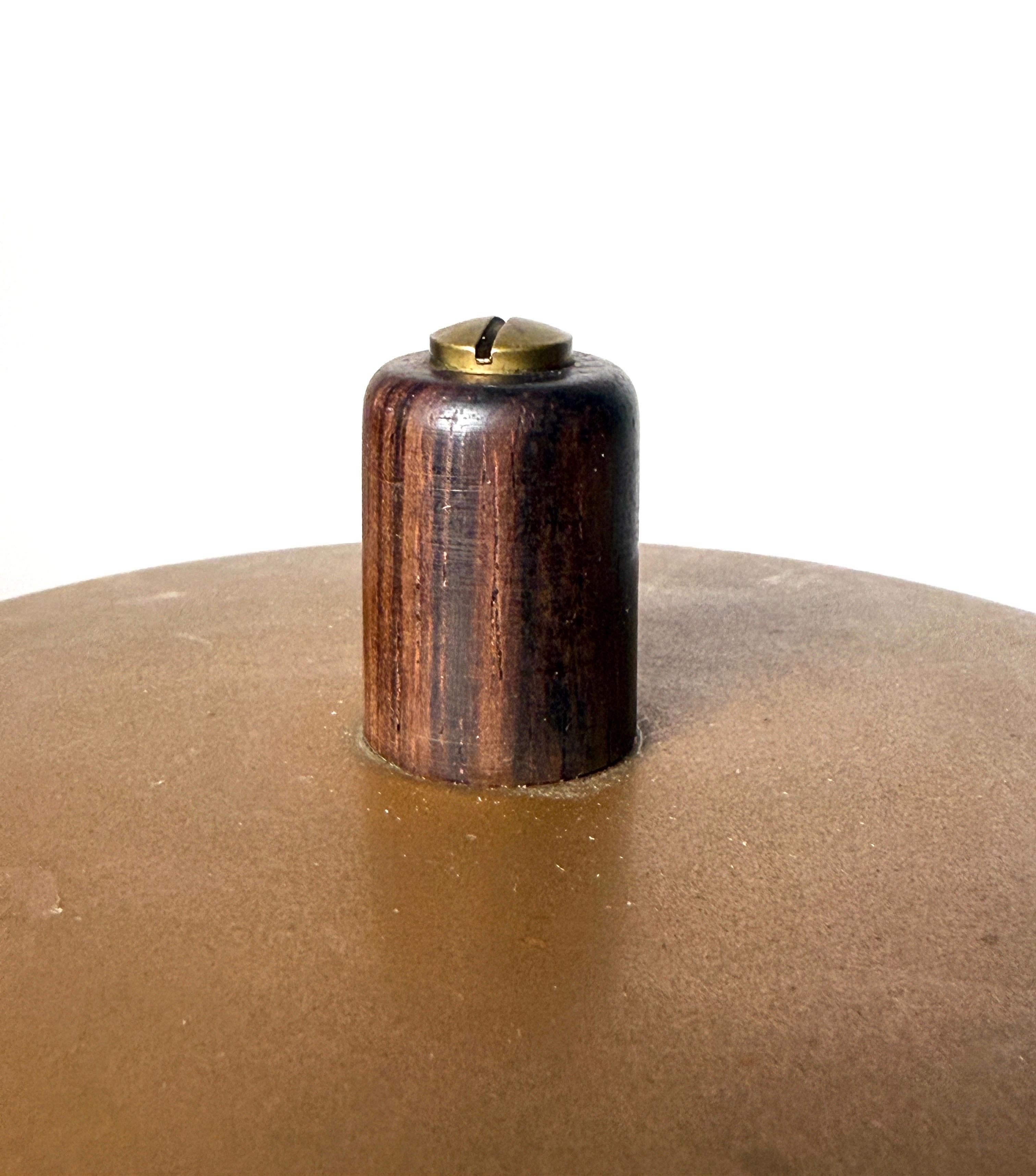 20th Century Werkstätte Carl Auböck II Fondue Pot and Burner Set in Copper and Brass 1950s For Sale