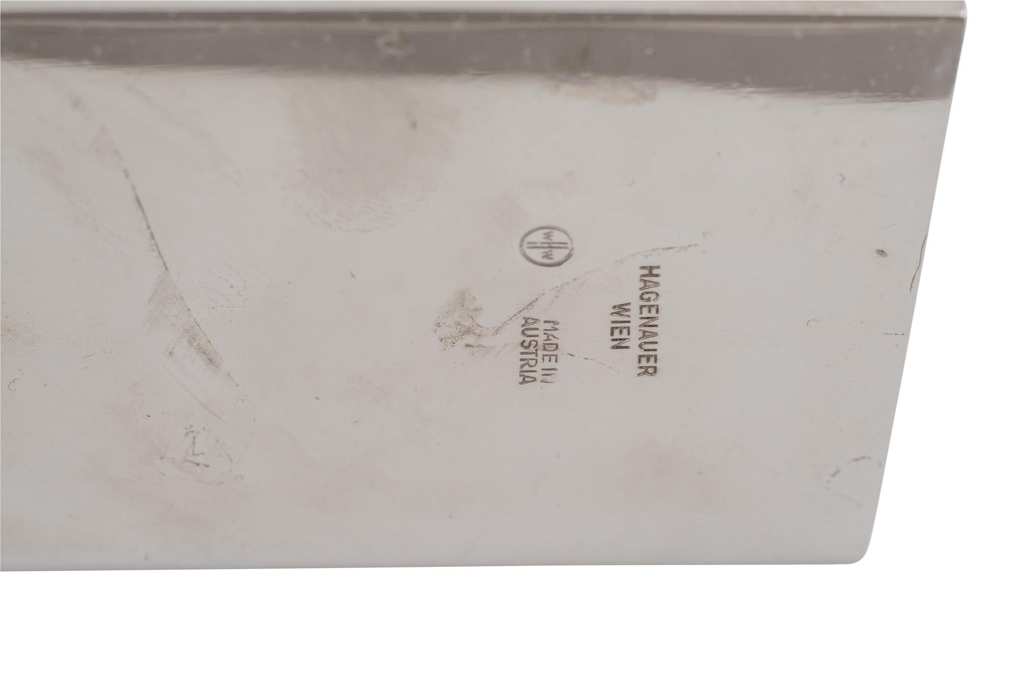 Werkstätte Hagenauer Large Table Mirror Female Clown, circa 1930 Brass For Sale 1