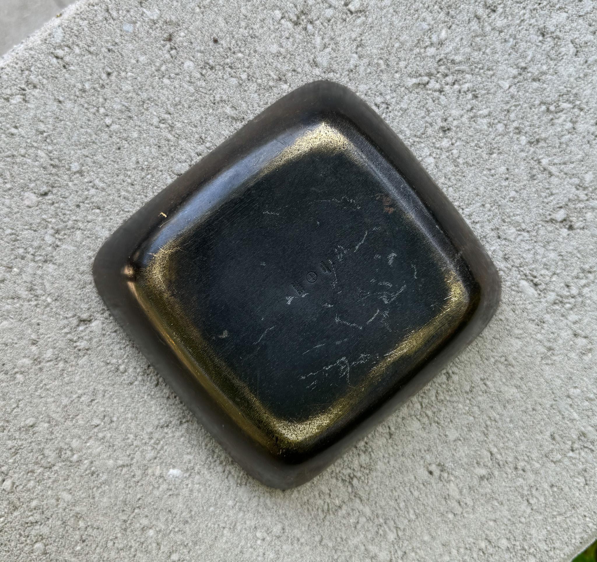 Posacenere / Ciotola in ottone modernista Werkstätte Hagenauer, Austria, anni '50 in vendita 4