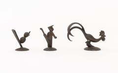 Werkstatte Hagenauer Vintage Art Deco Figural Bronze Sculptures, 3
