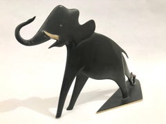 Werkstatte Hagenauer Wien Patinated Bronze Elephant