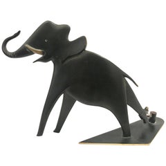 Werkstatte Hagenauer Wien Patinated Bronze Elephant