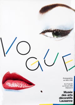 "Vogue - Musee des Arts Decoratifs Lausanne" Original Vintage Exhibition Poster