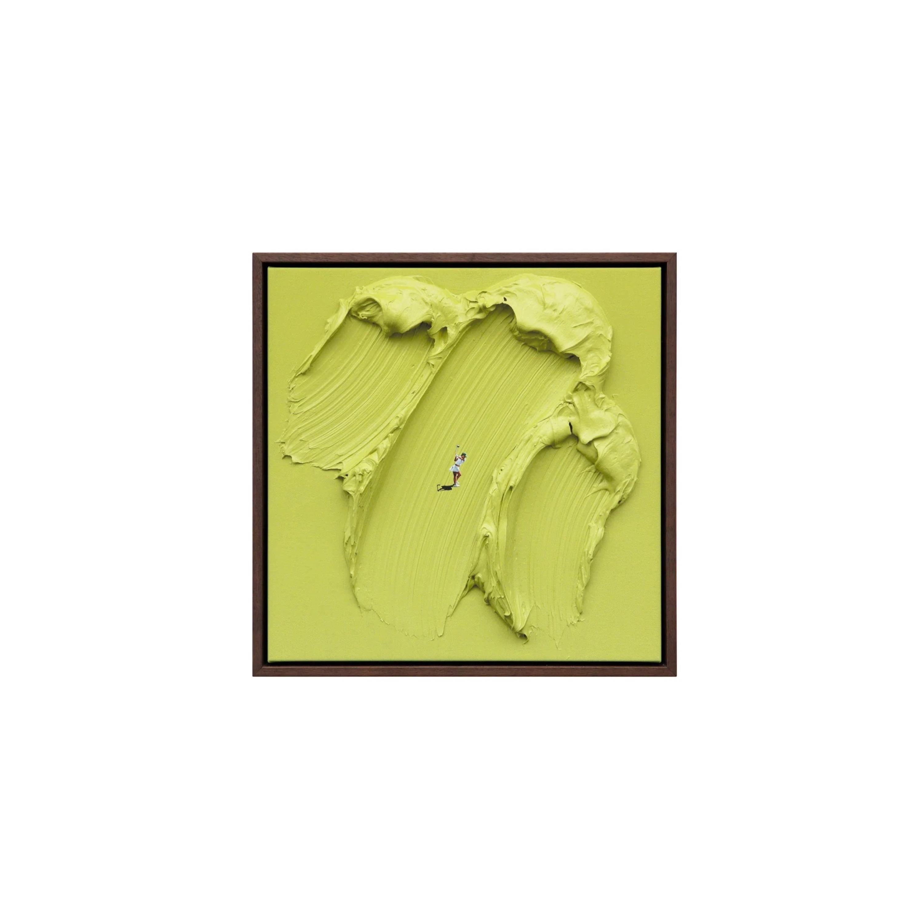 Werner Bronkhorst, SWING, Malbon Golf Series, Framed, 2025

Giclée print on Hahnemühle Photorag paper with ready-to-hang heavyweight solid oak frame from FSC-certified sources, made in Germany. From the artist's acclaimed Wimbledon series.
40 x 40