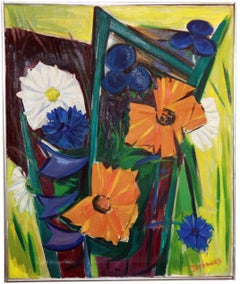Summer Flowers by Werner Drewes. Signed and Dated