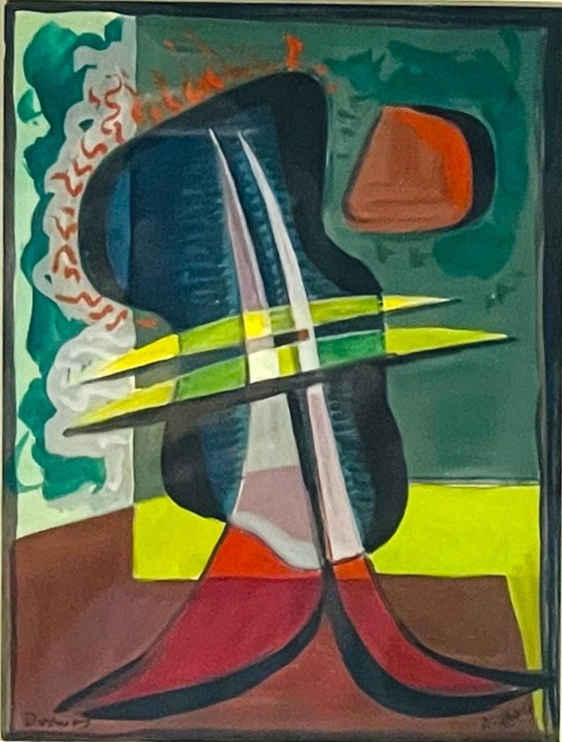 Abstract Painting Werner Drewes - Sans titre A.155
