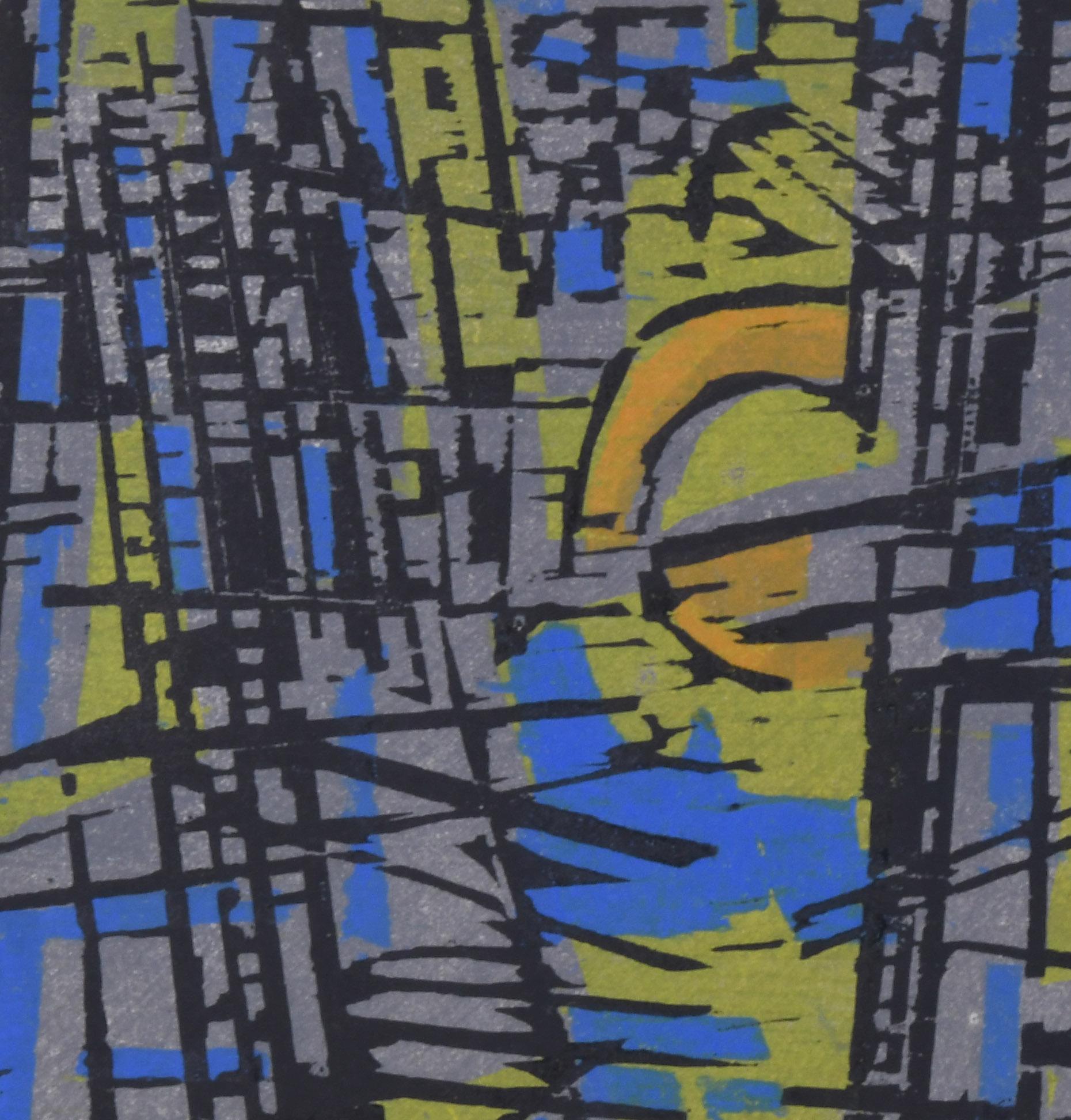 Forest or Blue Forest - Print by Werner Drewes