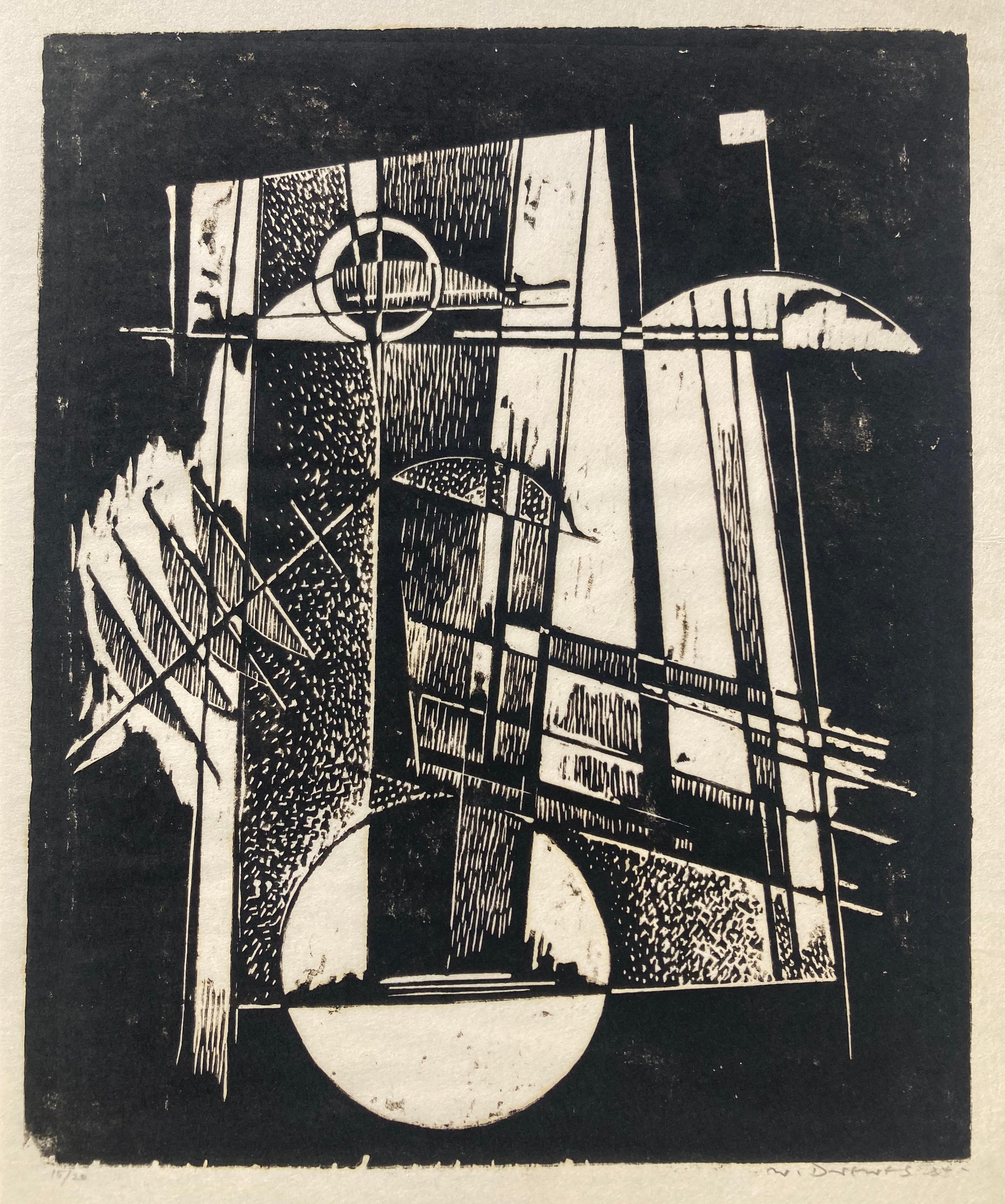 Werner Drewes Abstract Print – UNTITLED