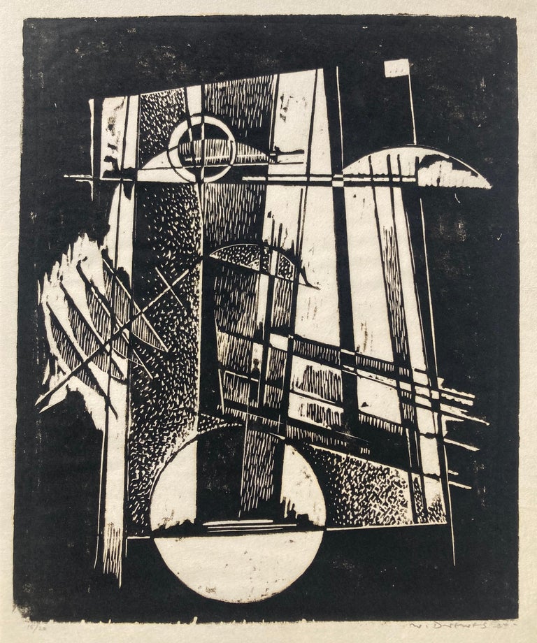 Werner Drewes Abstract Print - UNTITLED