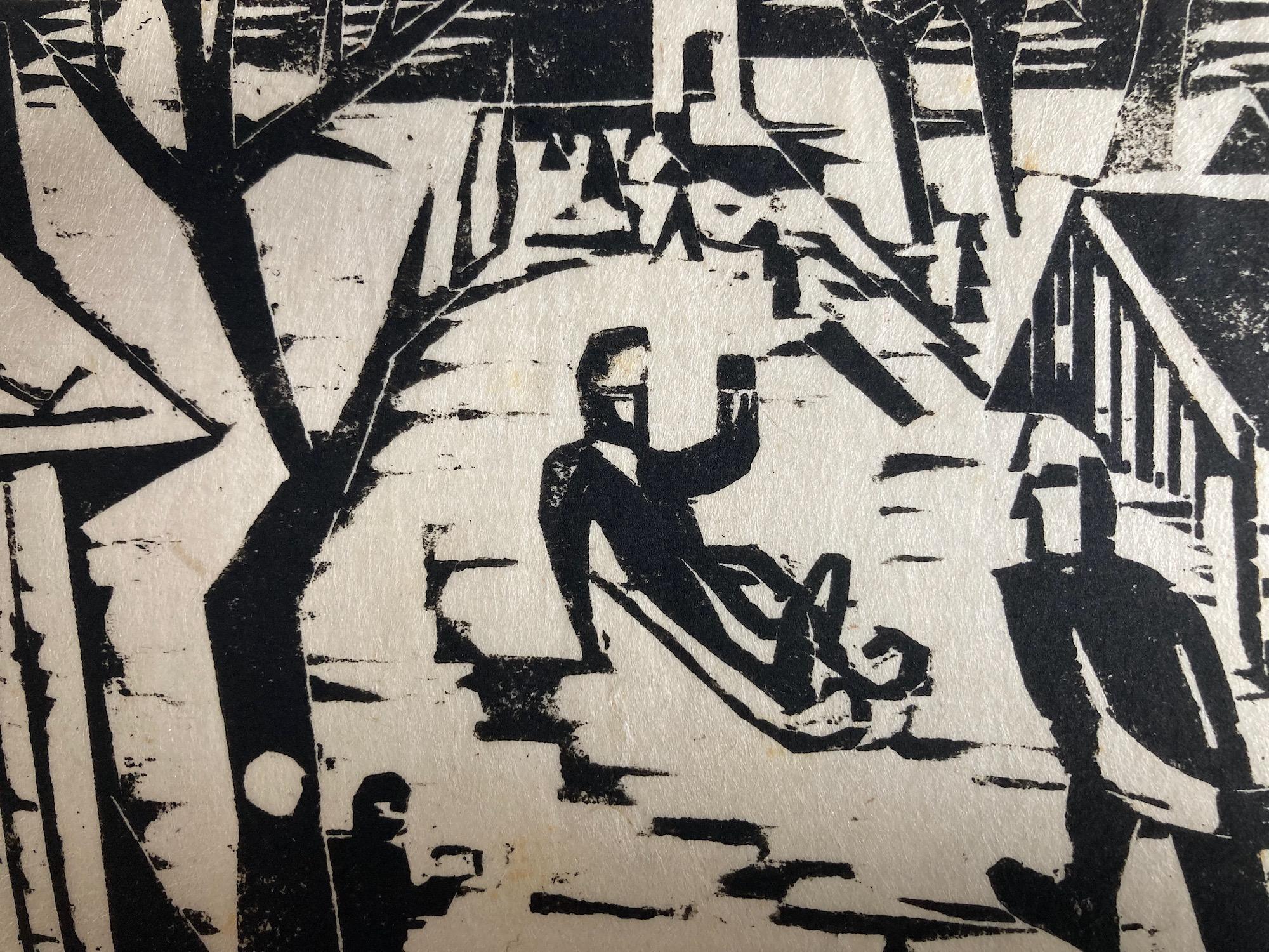 Werner Drewes, Invierno, 1933, xilografía modernista en venta 2