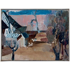 Werner Holenstein 1966 Painting on Linen