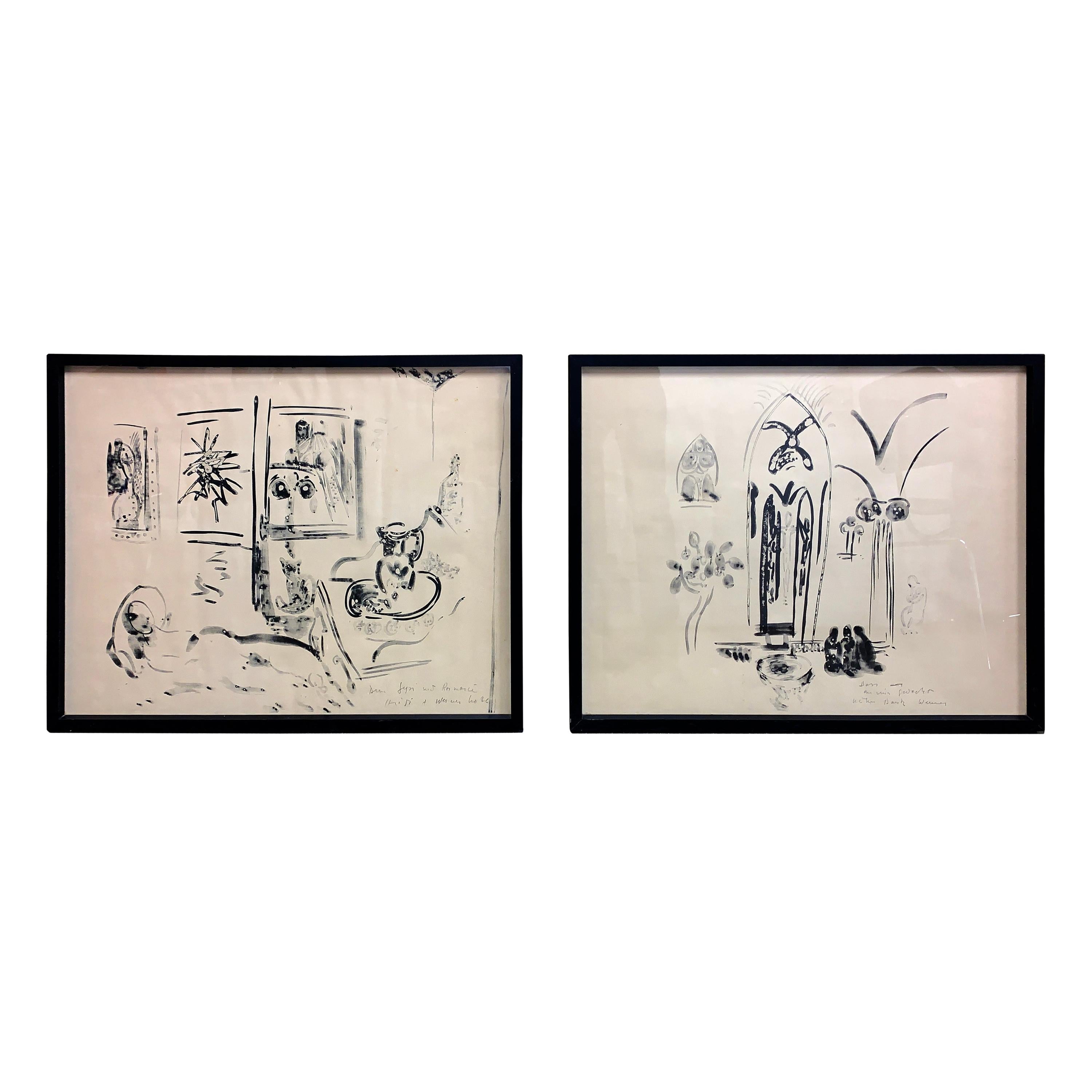 Werner Holenstein 1966 Acuarelas en venta