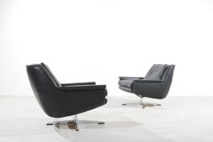 Werner Langenfeld Model 802 Esa Møbelværk Leather Lounge Chair